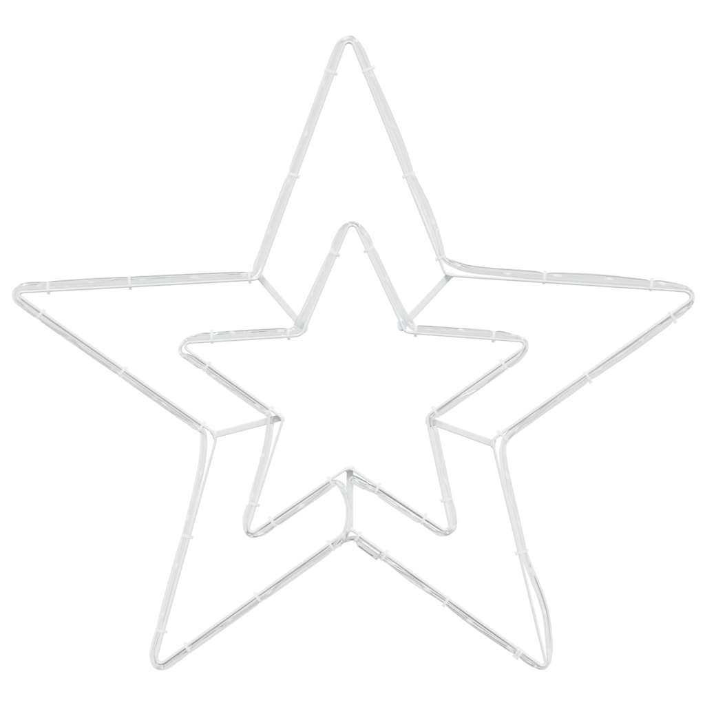 Opplyst Juletrestjerne Kaldhvit 51.5 x 50 x 0.65 cm Jern