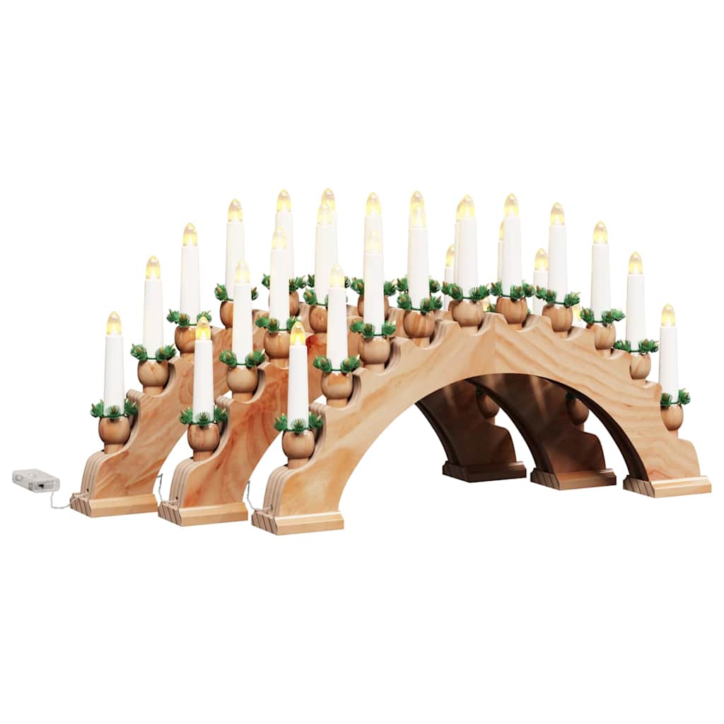 Julelys Bue med 10 LED Lys 3 pcs Brun 47 x 5 x 29 cm