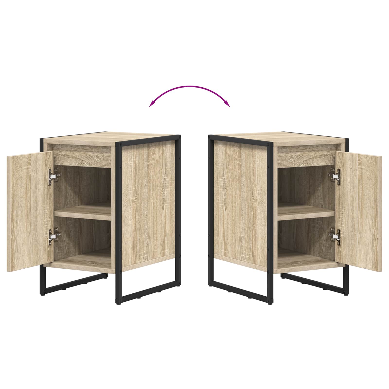 Nattbord Sonoma 39,5 x 30 x 50 cm Konstruert tre