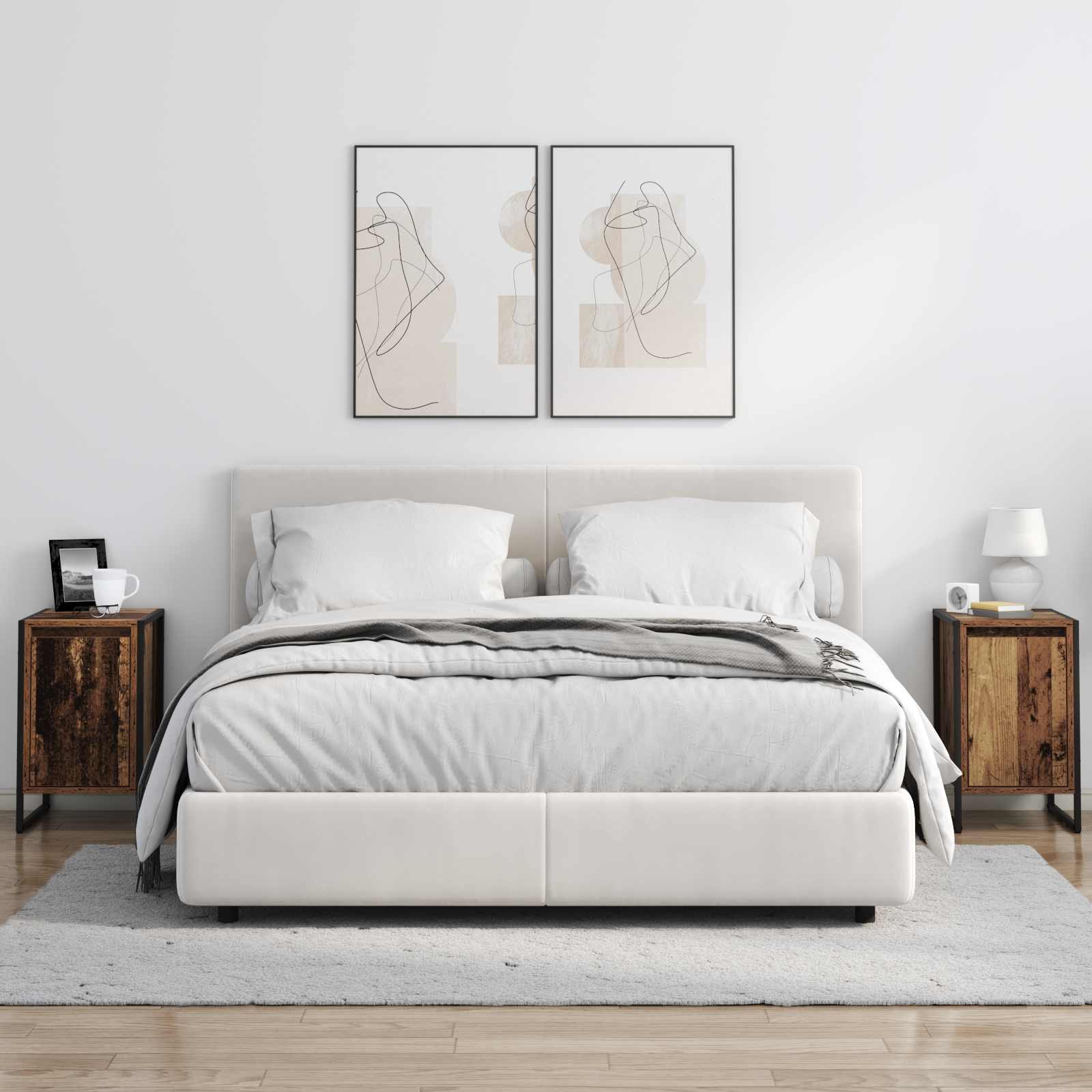 Nattbord Gamle tre 39,5 x 30 x 50 cm Konstruert tre