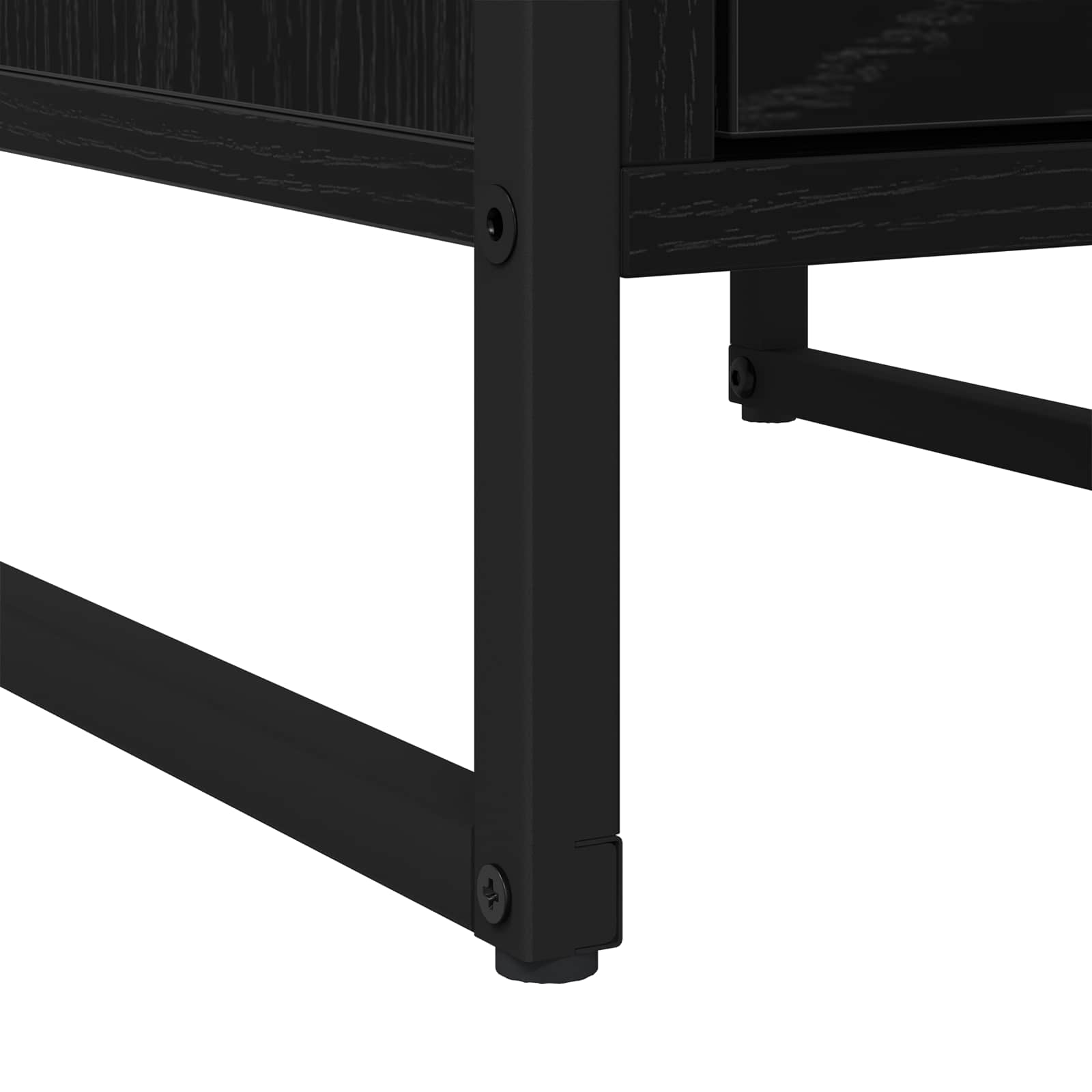 Nattbord 2 pcs Svart Eik 39,5 x 30 x 50 cm Konstruert tre