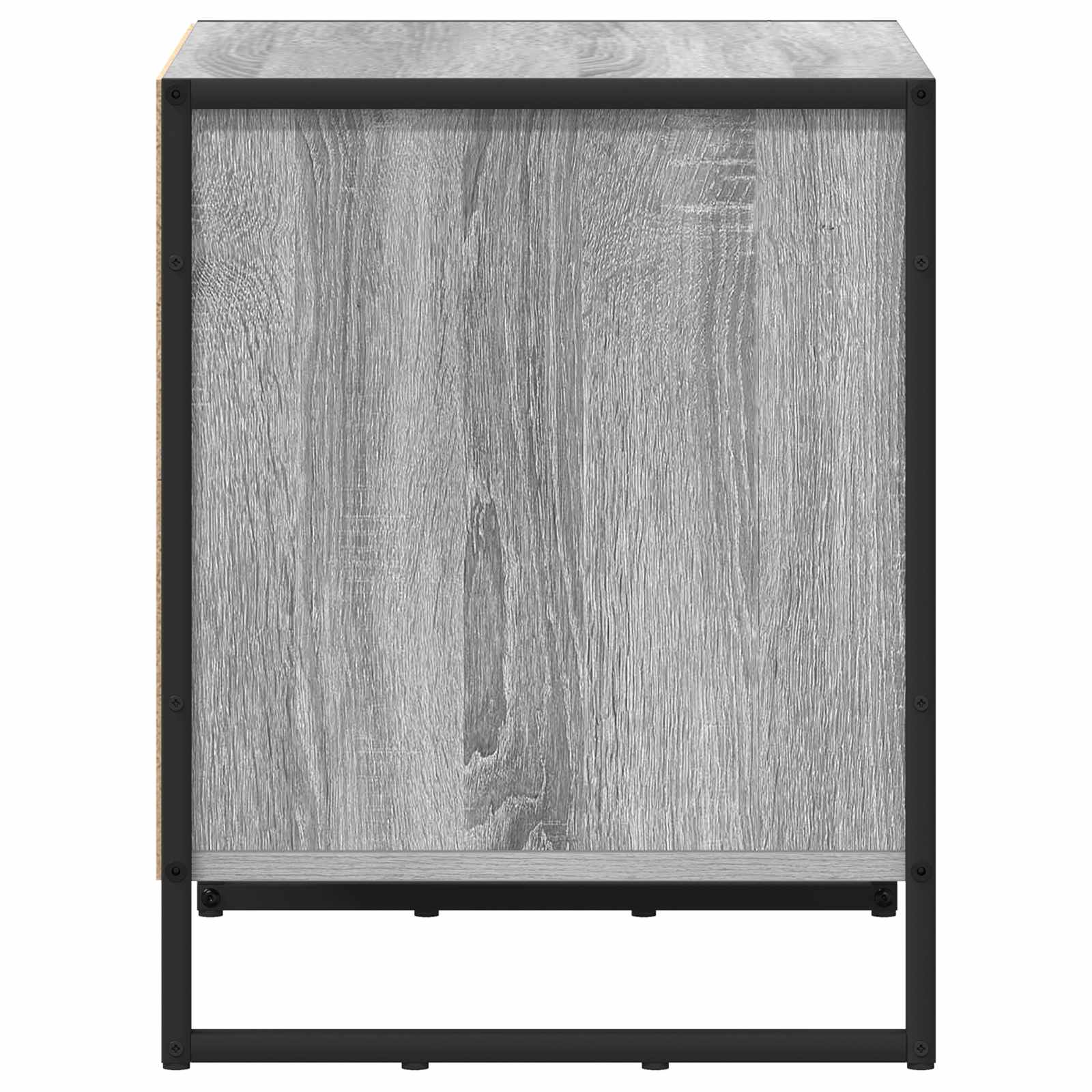 Nattbord 2 pcs Grå Sonoma 50 x 39.5 x 50 cm Konstruert tre