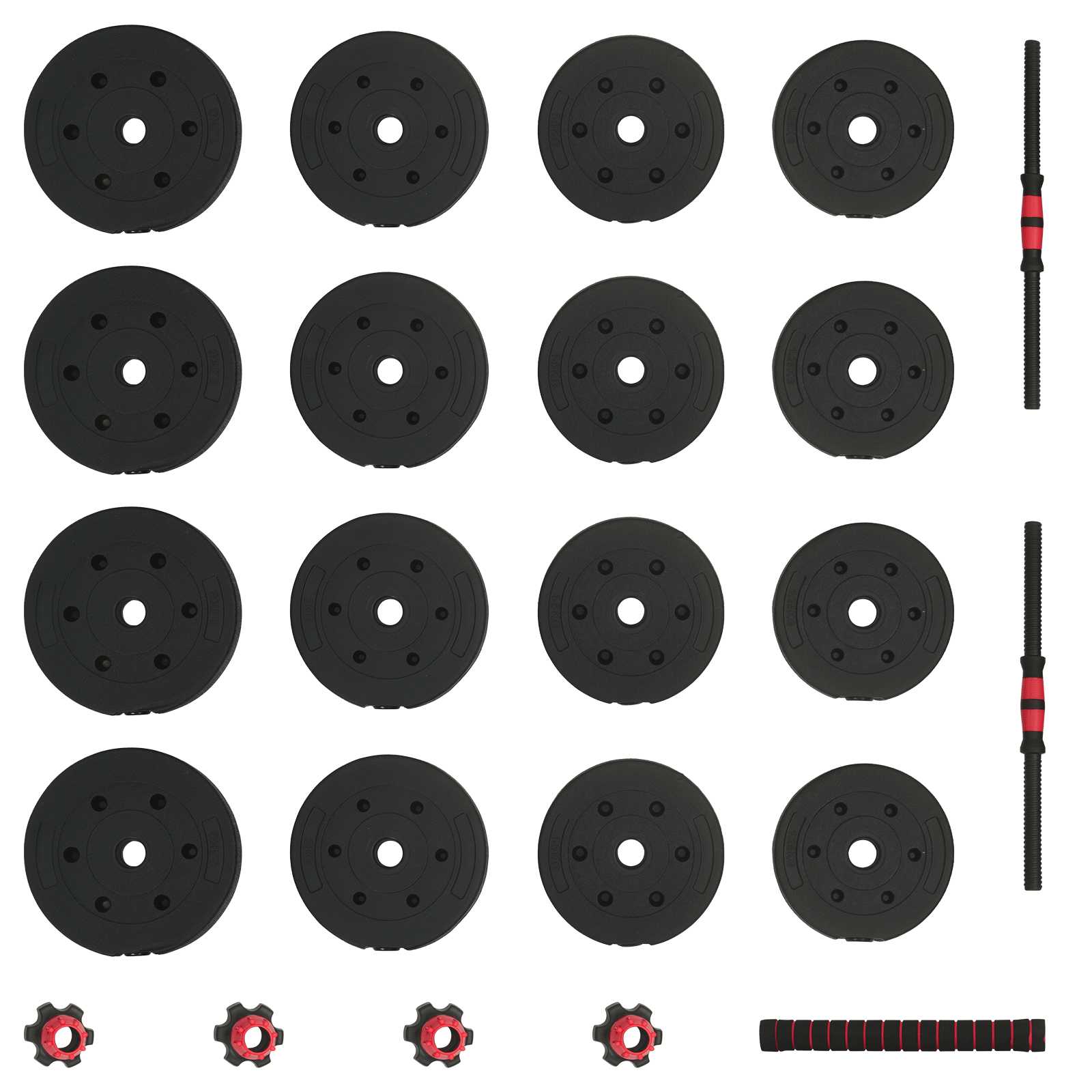 2-i-1 Manualsett Svart og Rød 121 x 19,5 x 19,5 cm