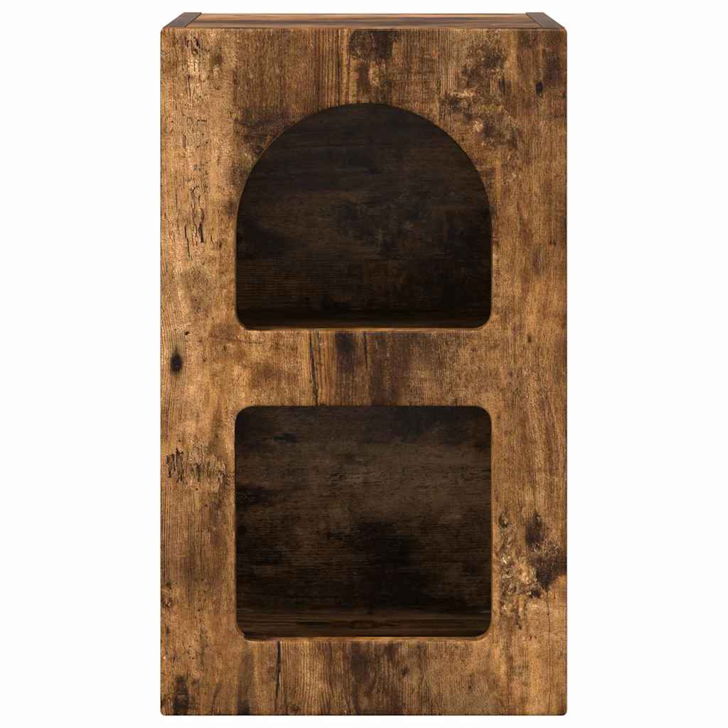 Nattbord Røkt eik 29,5 x 35 x 50 cm Konstruert tre