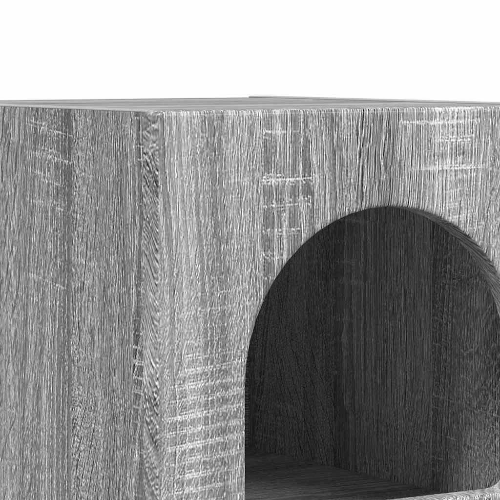 Nattbord 2 pcs Grå Sonoma 29,5 x 35 x 50 cm Konstruert tre