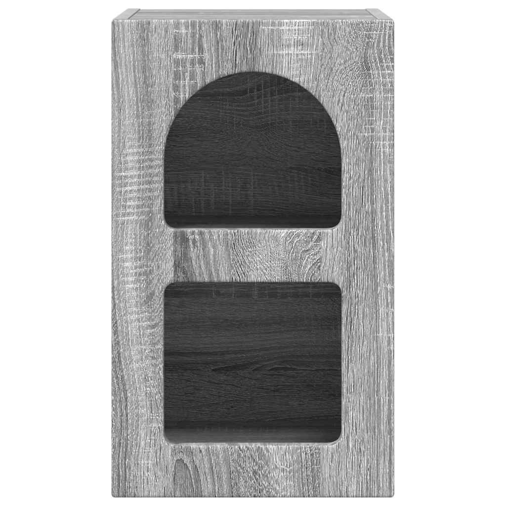 Nattbord 2 pcs Grå Sonoma 29,5 x 35 x 50 cm Konstruert tre