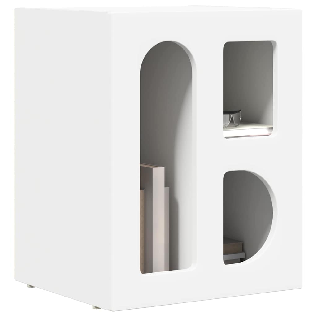 Nattbord 2 pcs Hvit 40 x 35 x 50 cm Konstruert tre