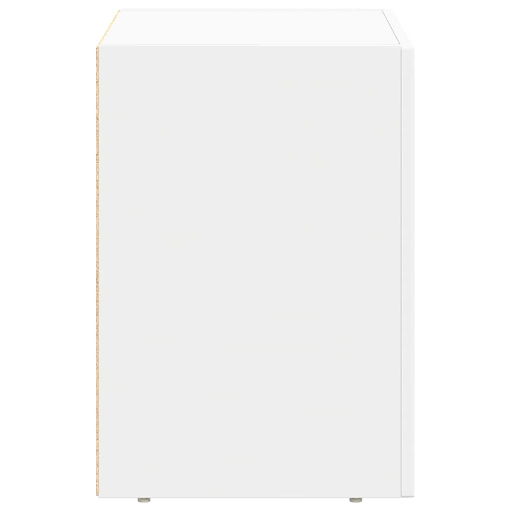 Nattbord 2 pcs Hvit 40 x 35 x 50 cm Konstruert tre