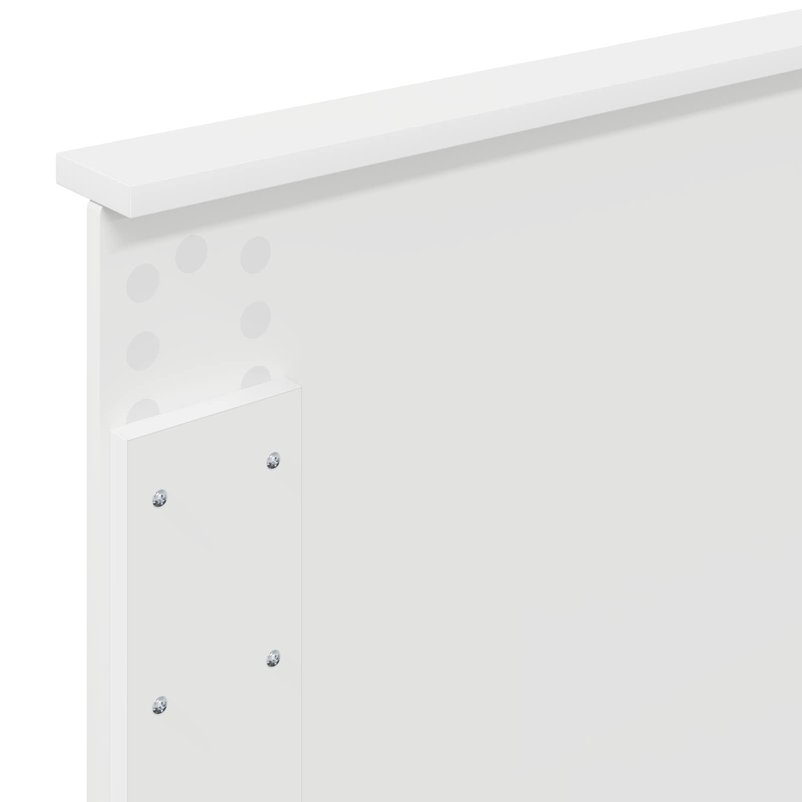 Sengestamme med hodegjerde Hvit 120 x 200 cm Konstruert tre