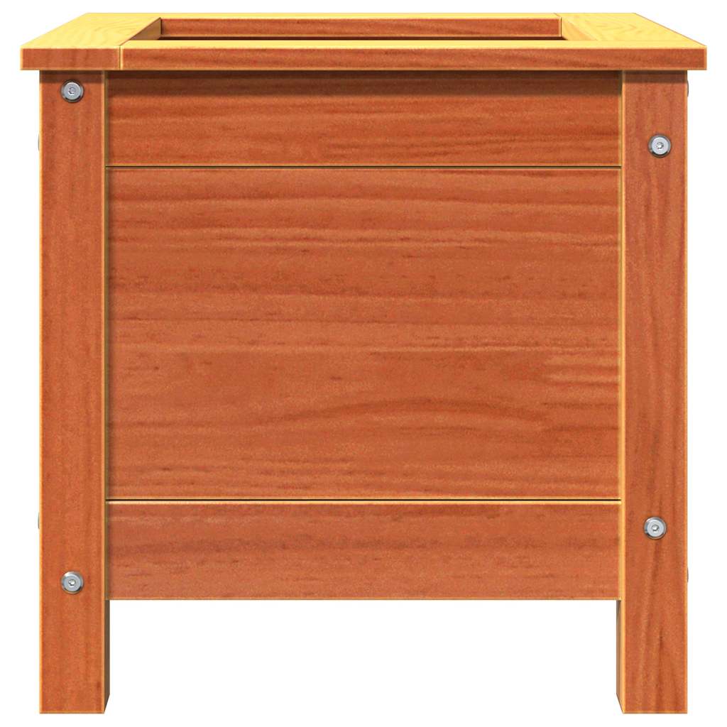 Hageblomsterpotte Vokset Brun 40 x 40 x 39 cm Massiv furu