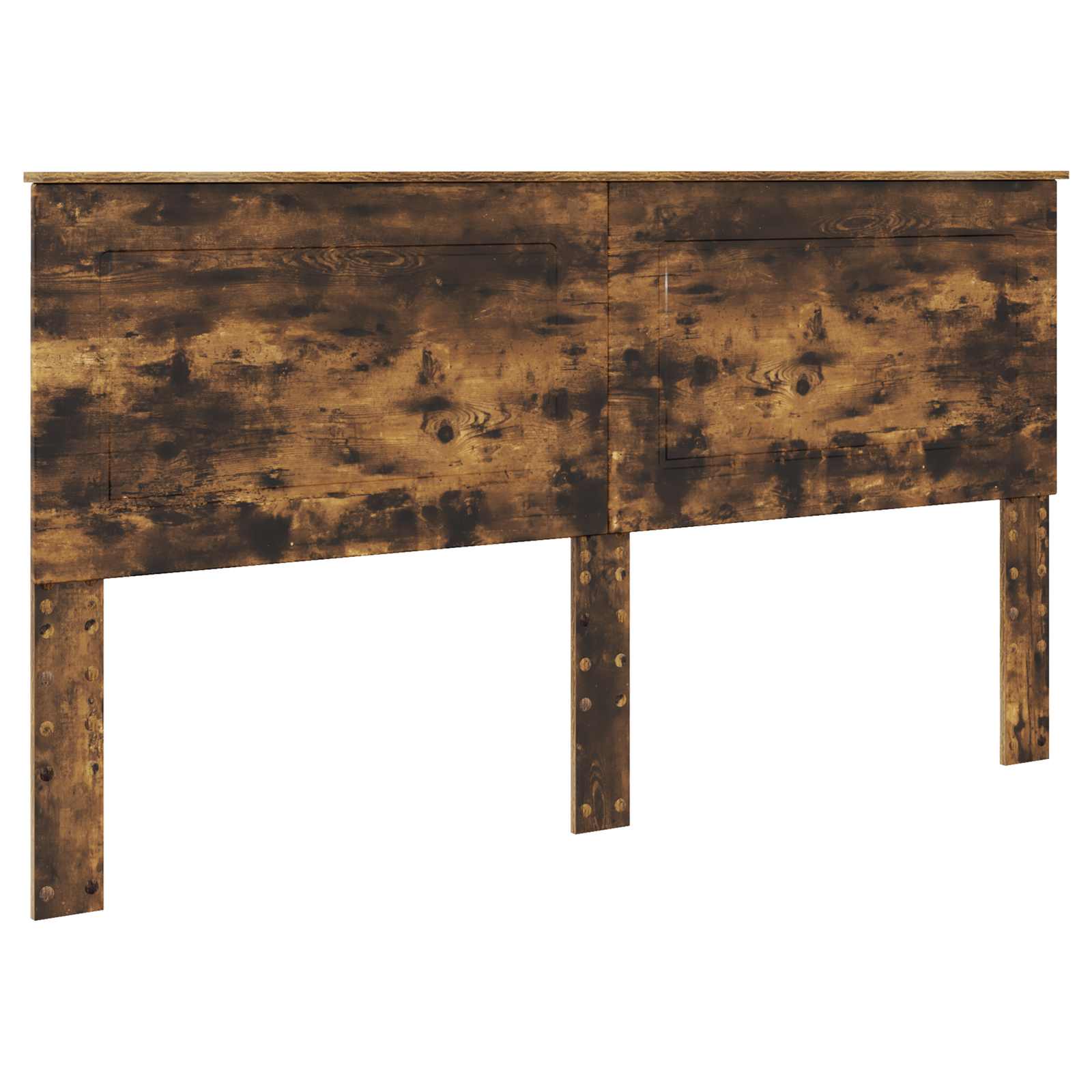 Sengestamme med skuff Røkt eik 200 x 200 cm Ingeniørtre