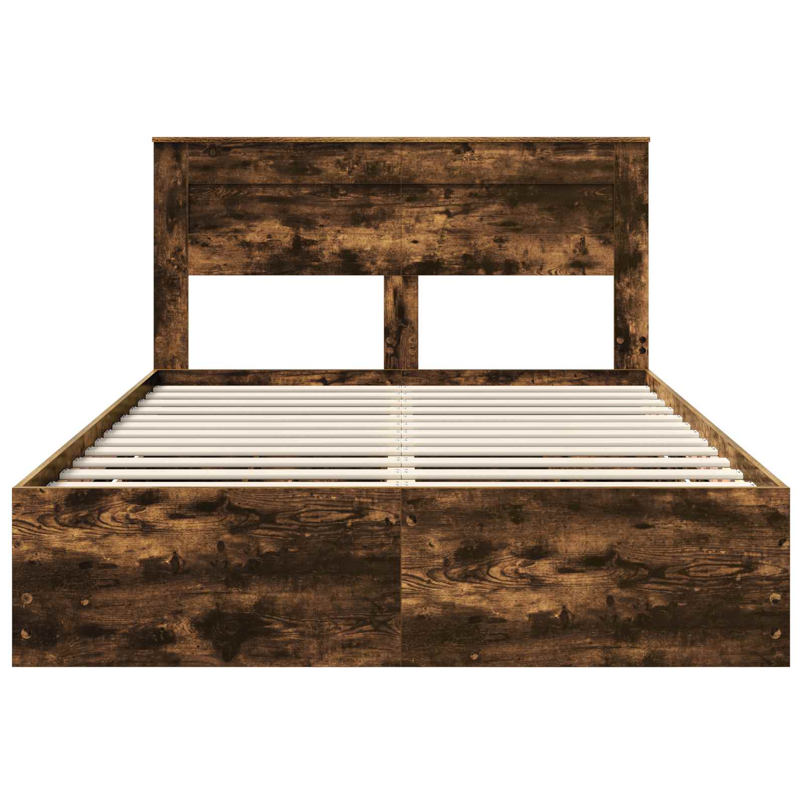 Sengestamme med skuff Røkt eik 160 x 200 cm Ingeniørtre