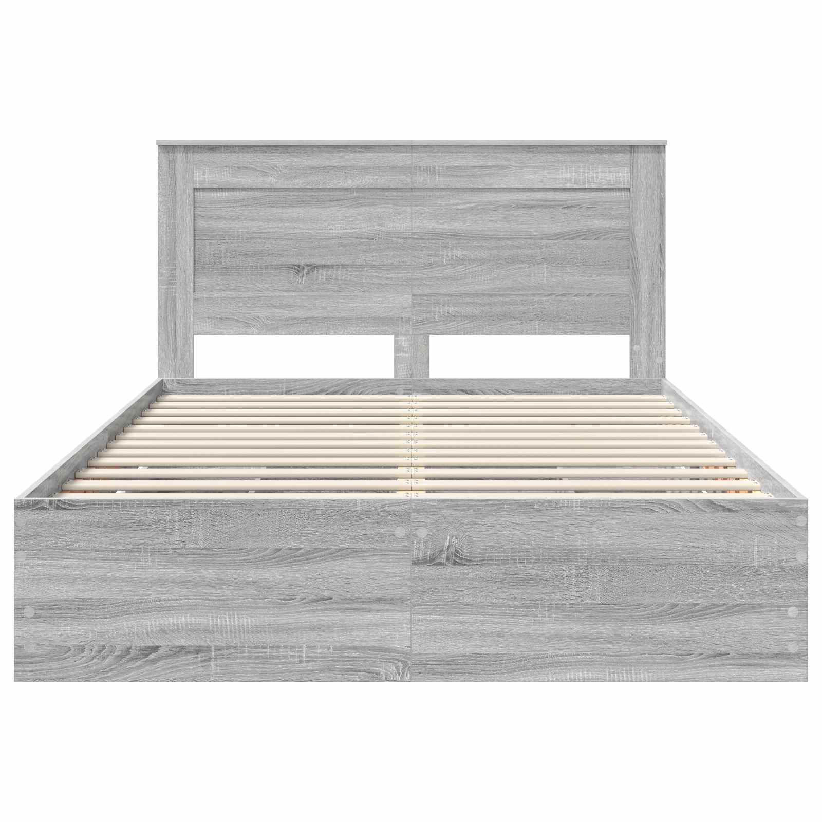Sengestamme med skuff Grå Sonoma 150 x 200 cm Ingeniørtre