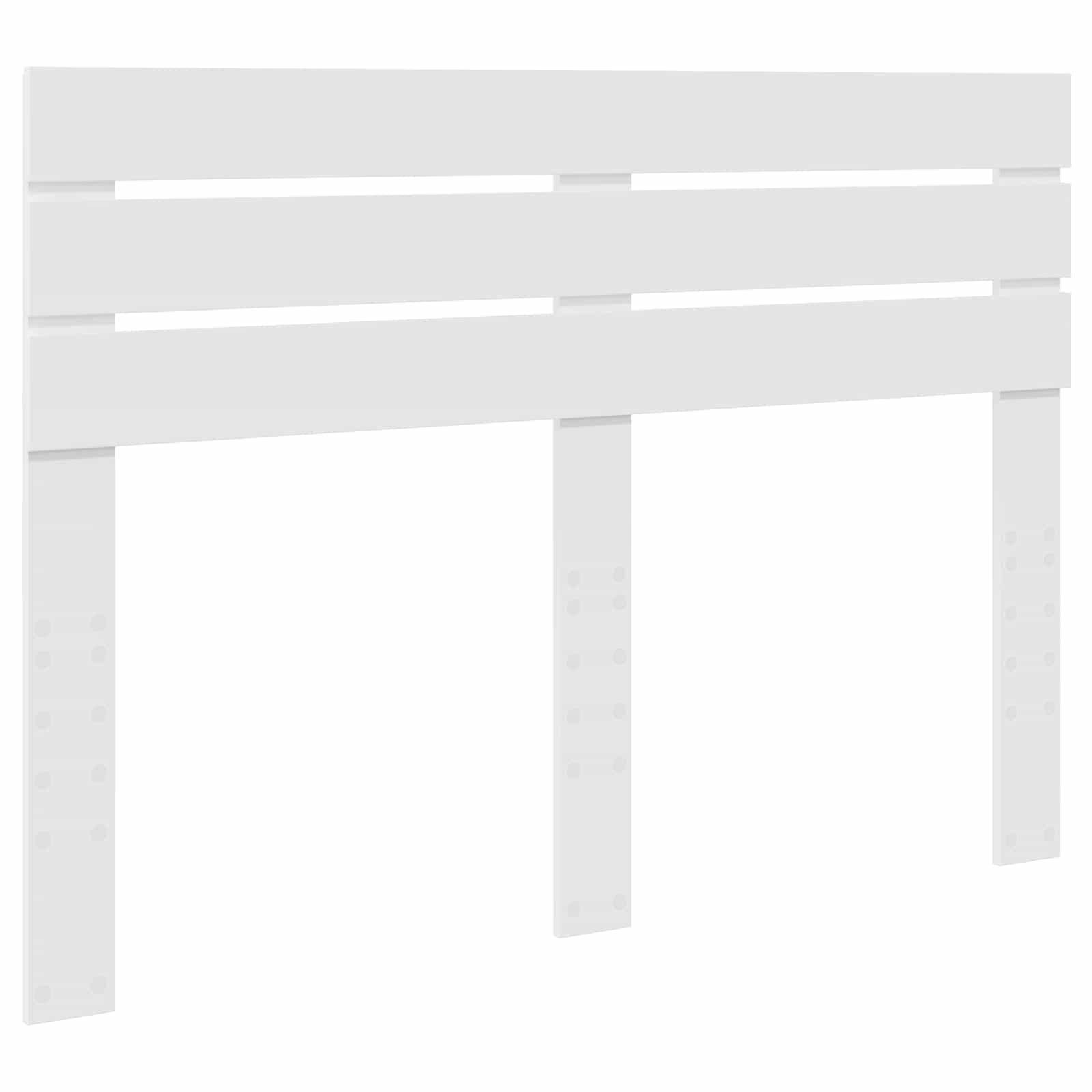 Sengestamme med skuff med lagring Hvit 140 x 190 cm Ingeniørtre