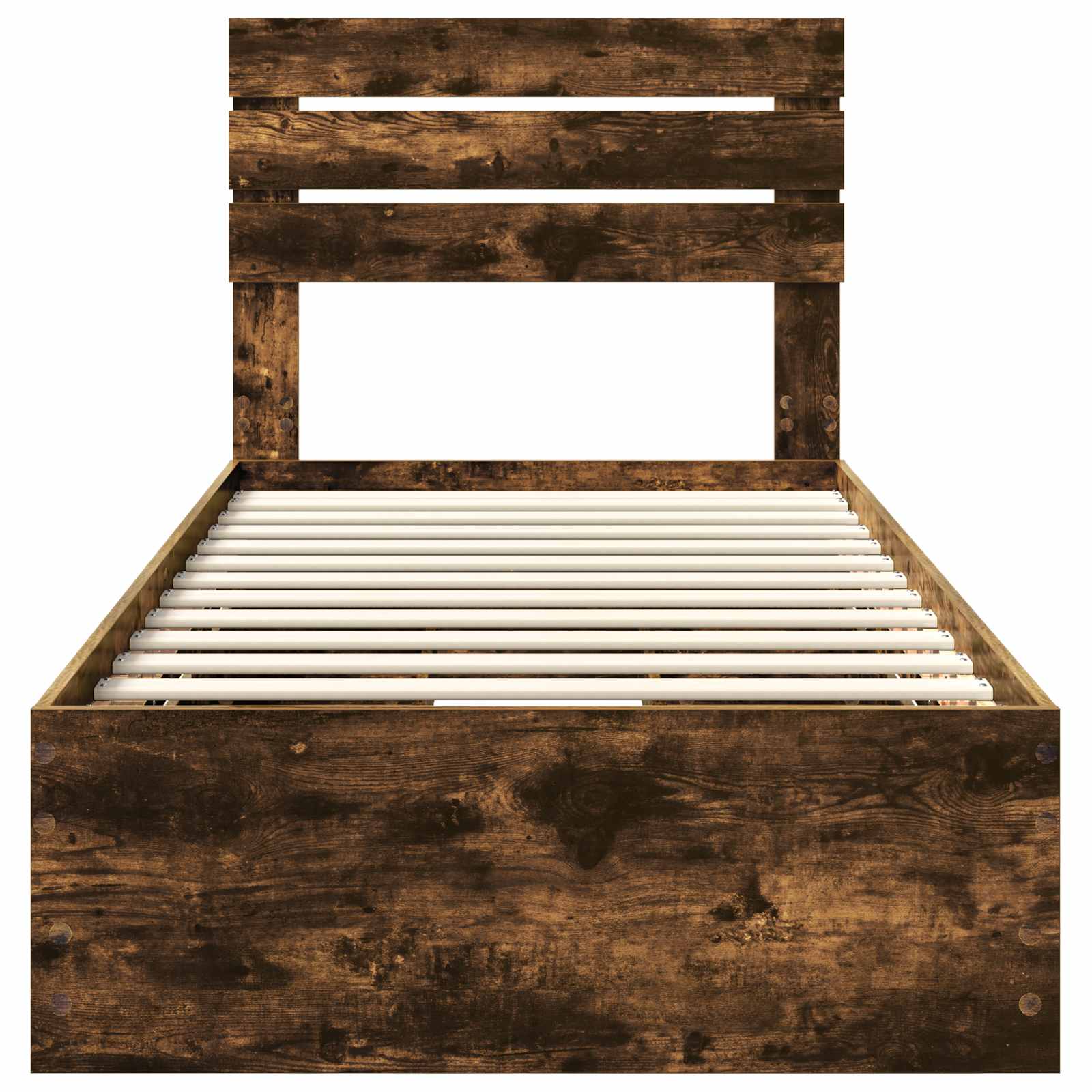 Sengestamme med skuff Røkt eik 90 x 190 cm Ingeniørtre