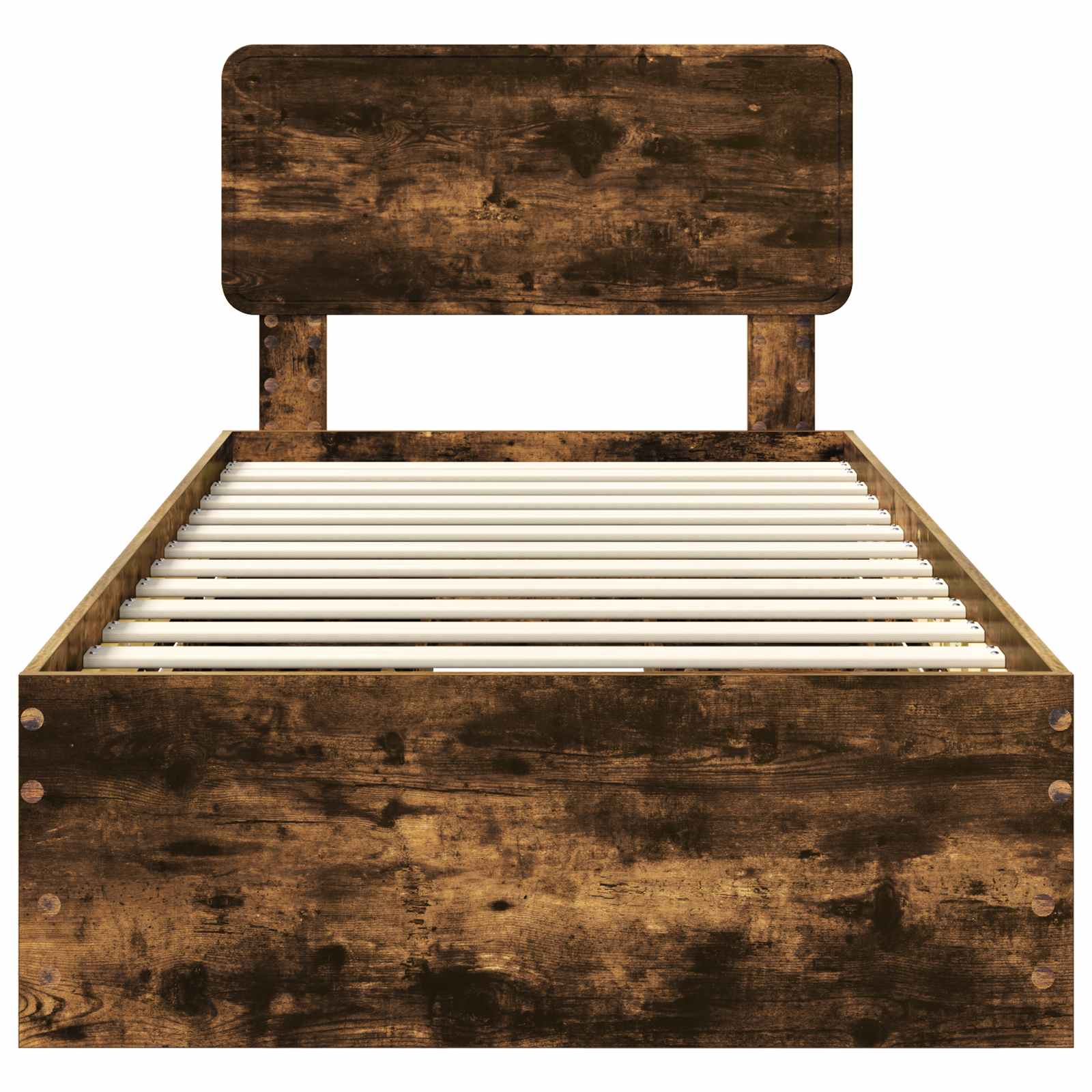 Sengestamme med skuff Røkt eik 100 x 200 cm Ingeniørtre