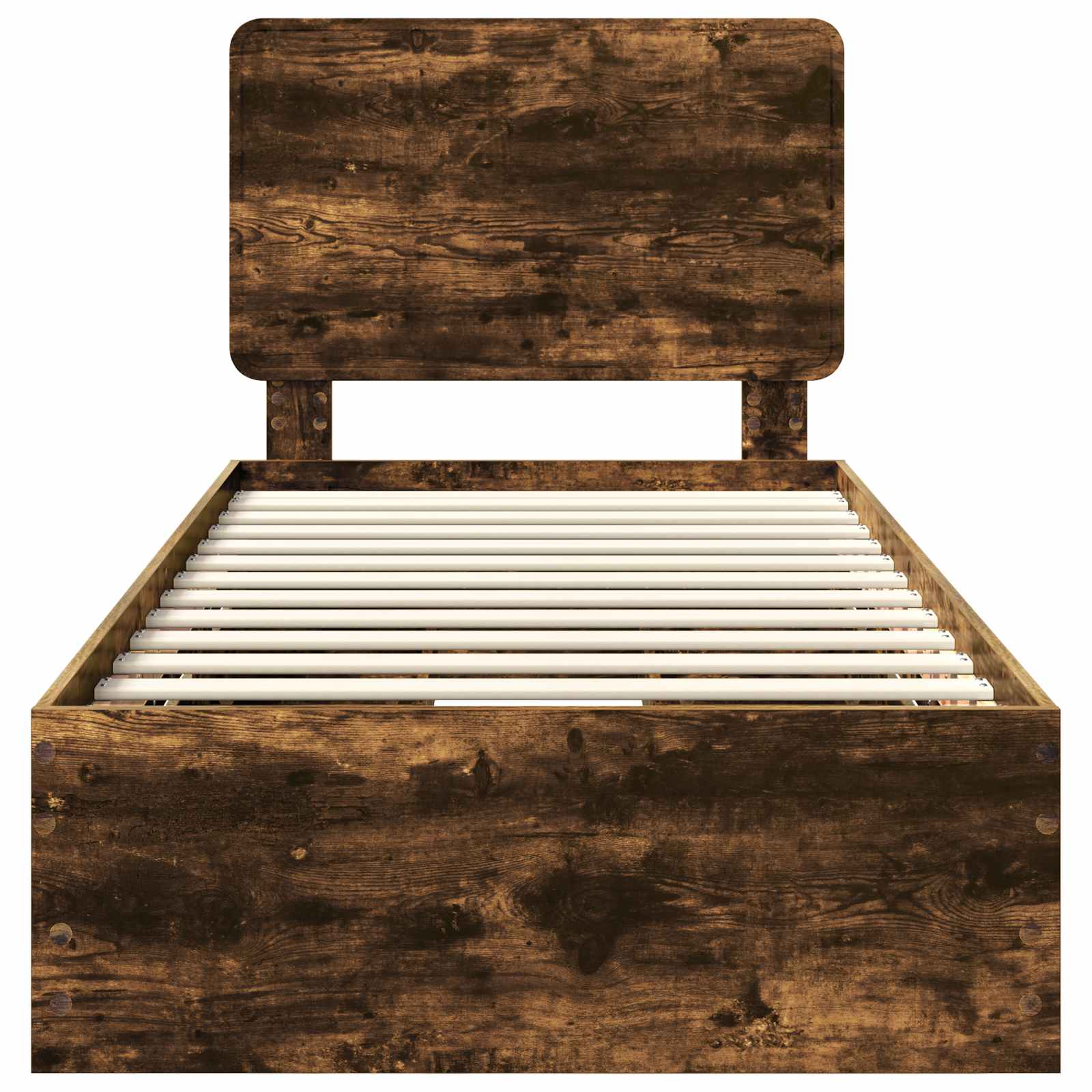 Sengestamme med skuff Røkt eik 90 x 190 cm Ingeniørtre