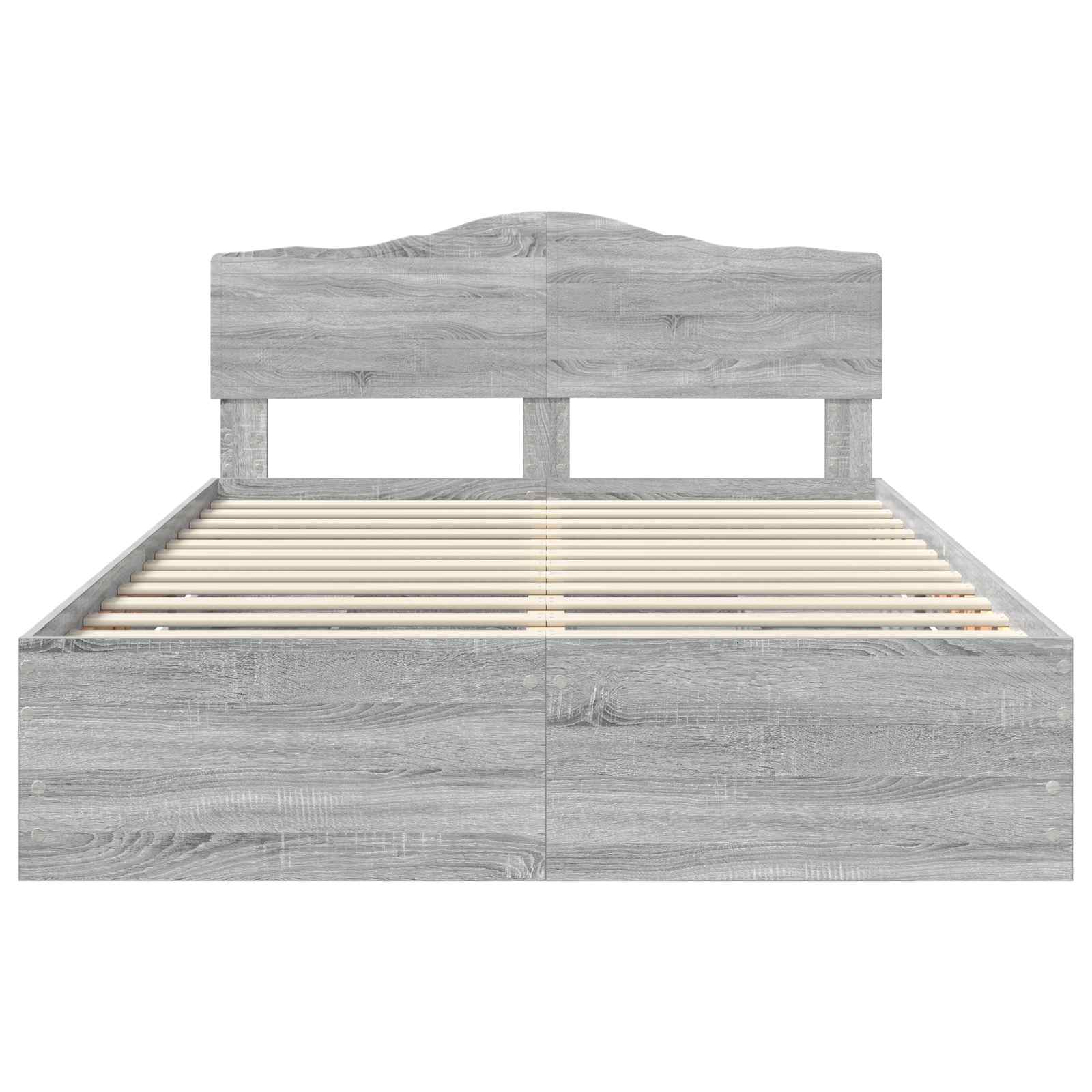 Sengestamme med skuff Grå Sonoma 140 x 200 cm Ingeniørtre