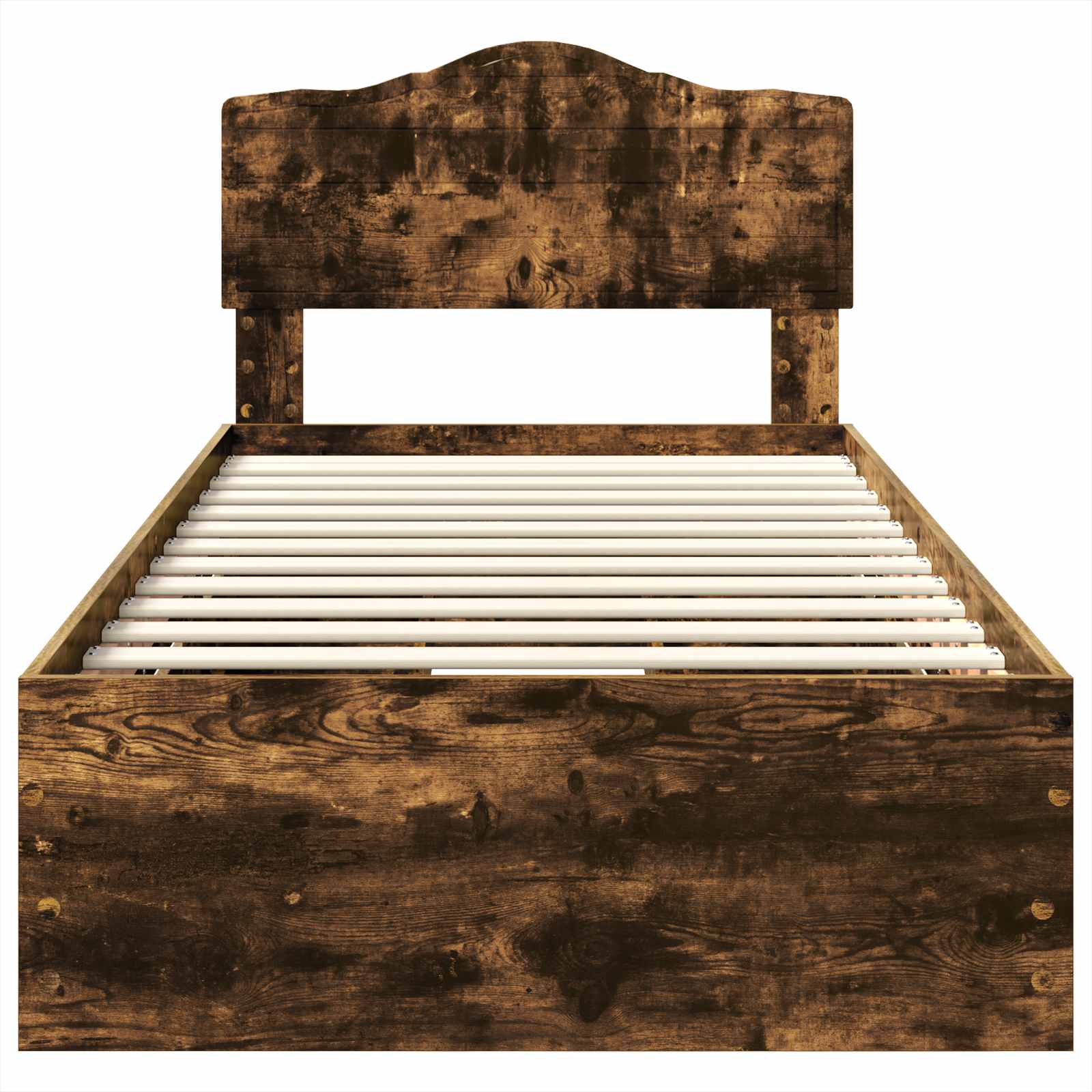 Sengestamme med skuff Røkt eik 100 x 200 cm Ingeniørtre