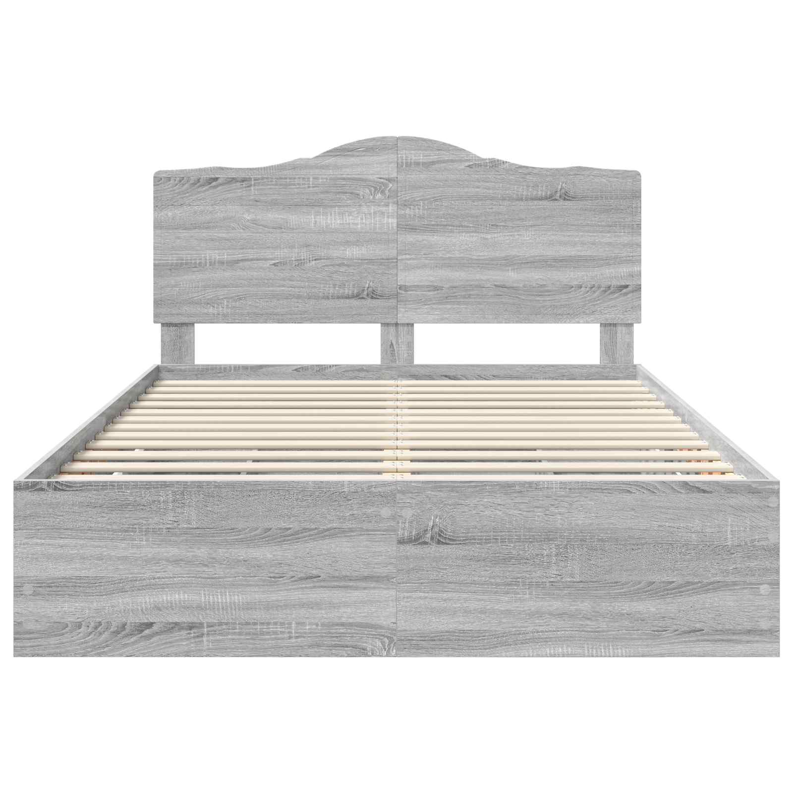 Sengestamme med skuff Grå Sonoma 150 x 200 cm Ingeniørtre