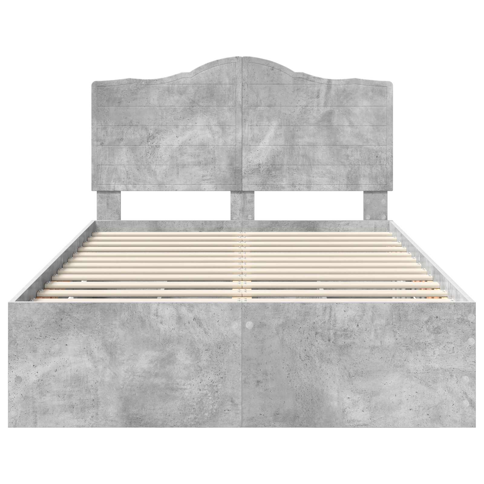 Sengestamme med skuff Betonggrå 120 x 200 cm Ingeniørtre