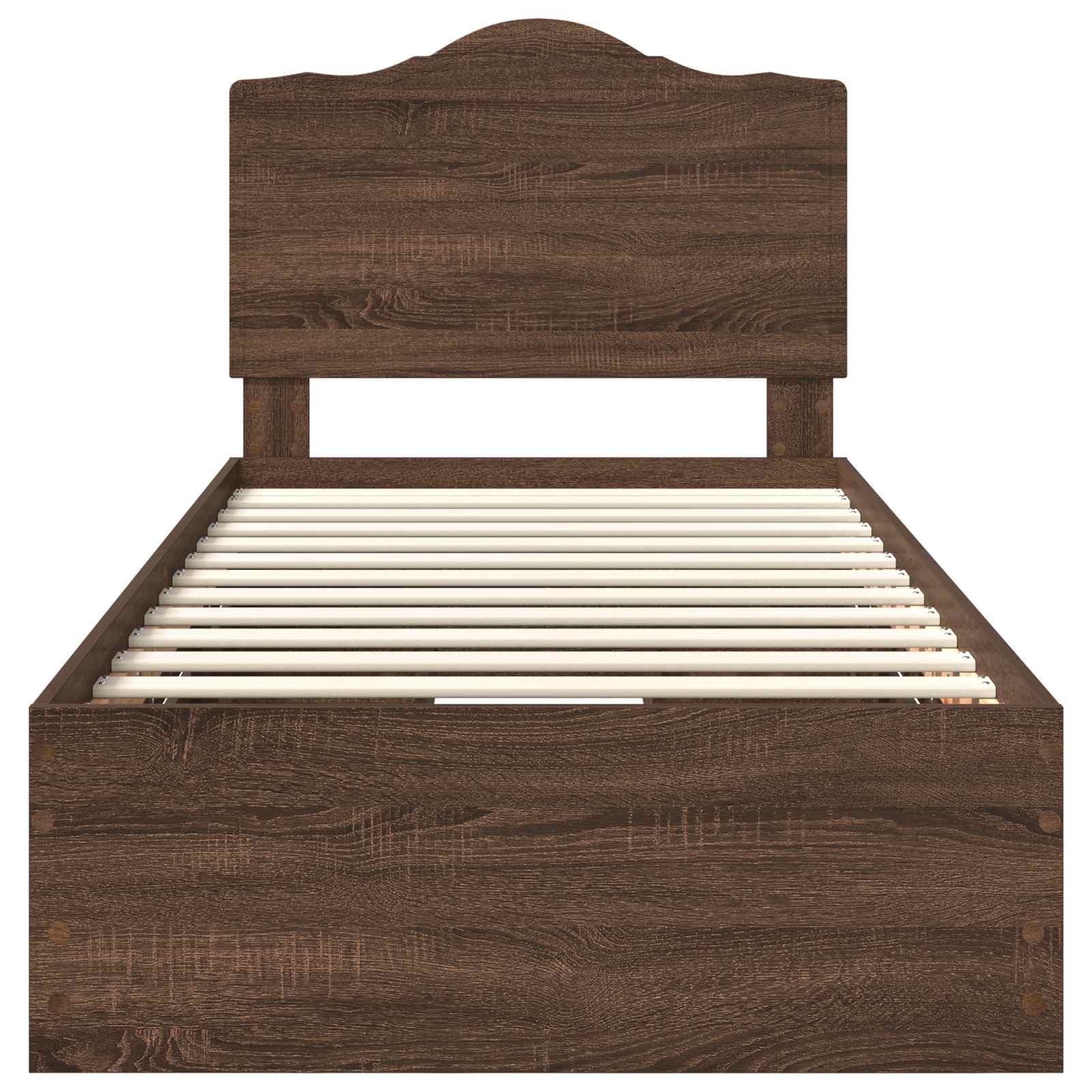 Sengestamme med skuff Brun Eik 98.5 x 200 cm Ingeniørtre