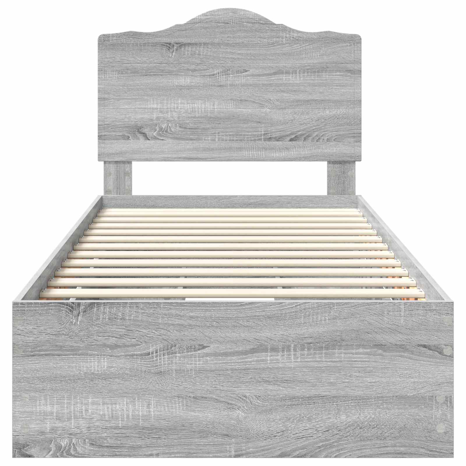 Sengestamme med skuff Grå Sonoma 90 x 190 cm Ingeniørtre
