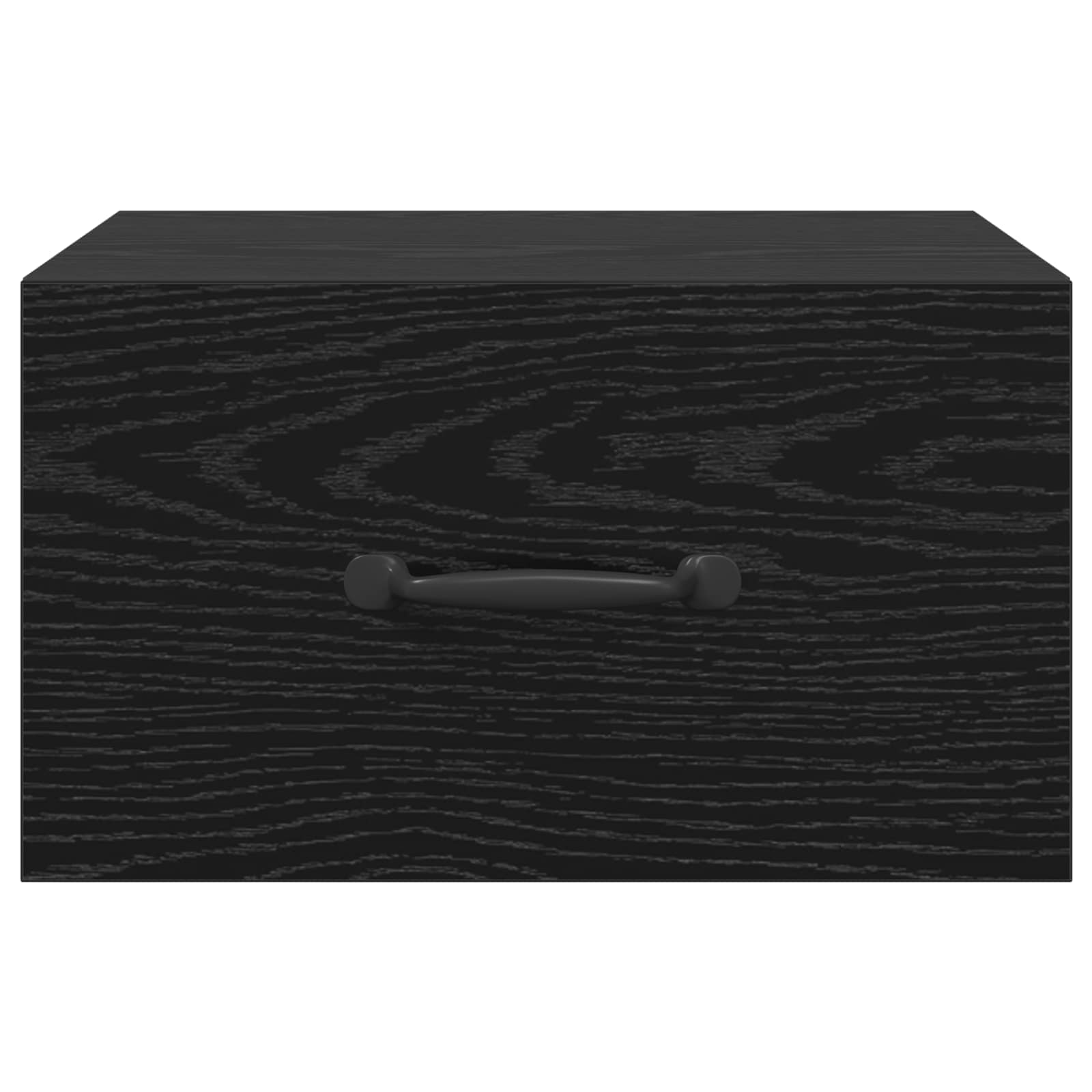 Nattbordskap med skuff Svart Eik 35 x 35 x 20 cm Konstruert tre