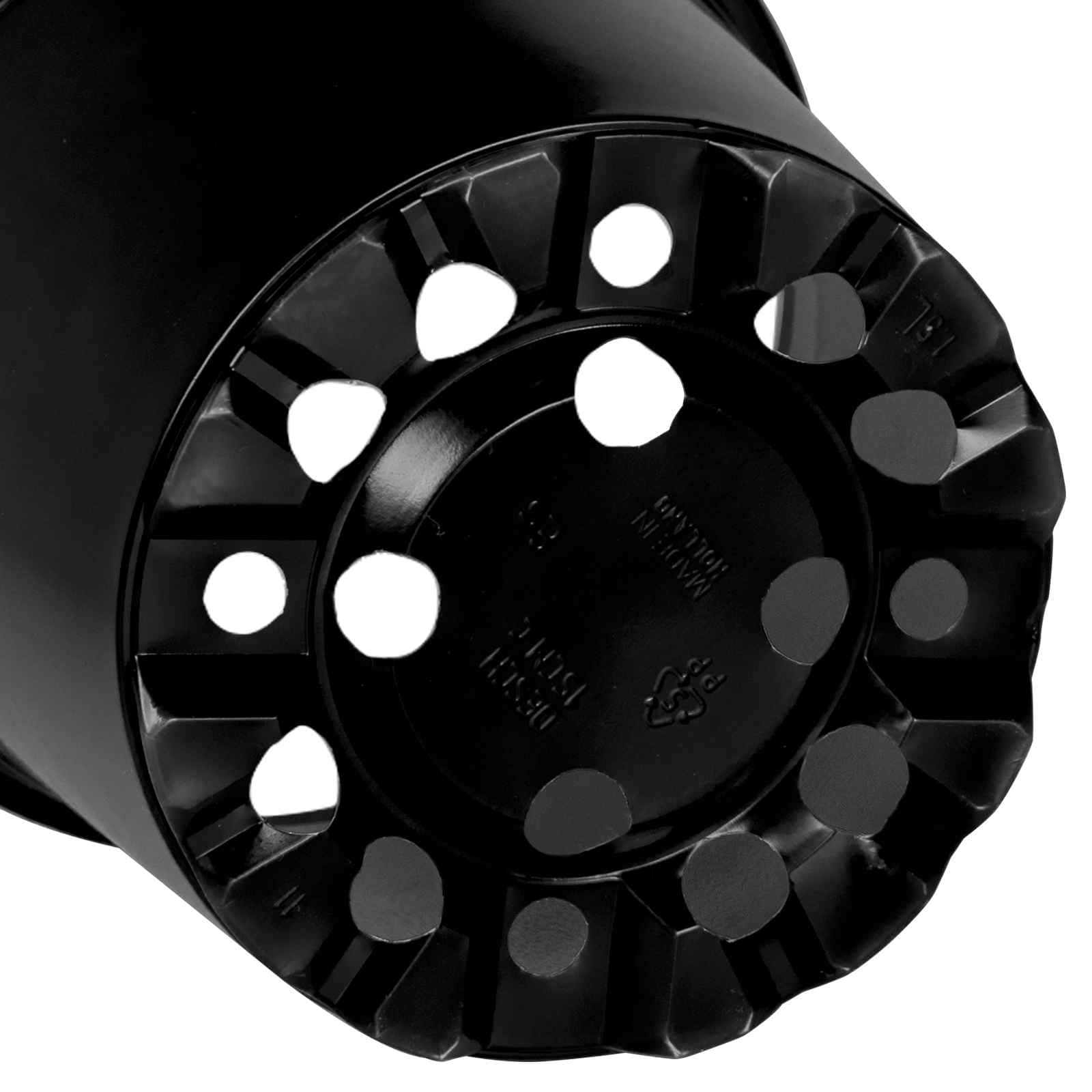 Blomsterpotte 50 pcs Svart Ø 15 x 12.5 cm Plast