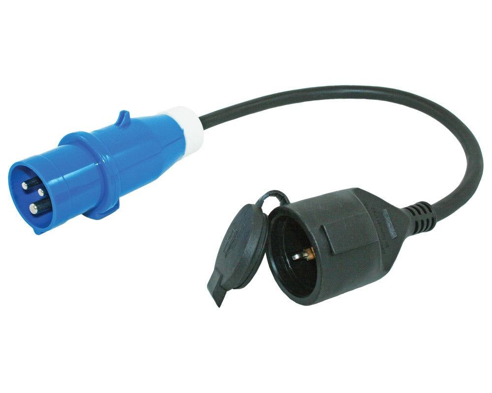 Kabel 50cm hann CEE17 + hunn schuko - Hjem & Fritidsshoppen.no