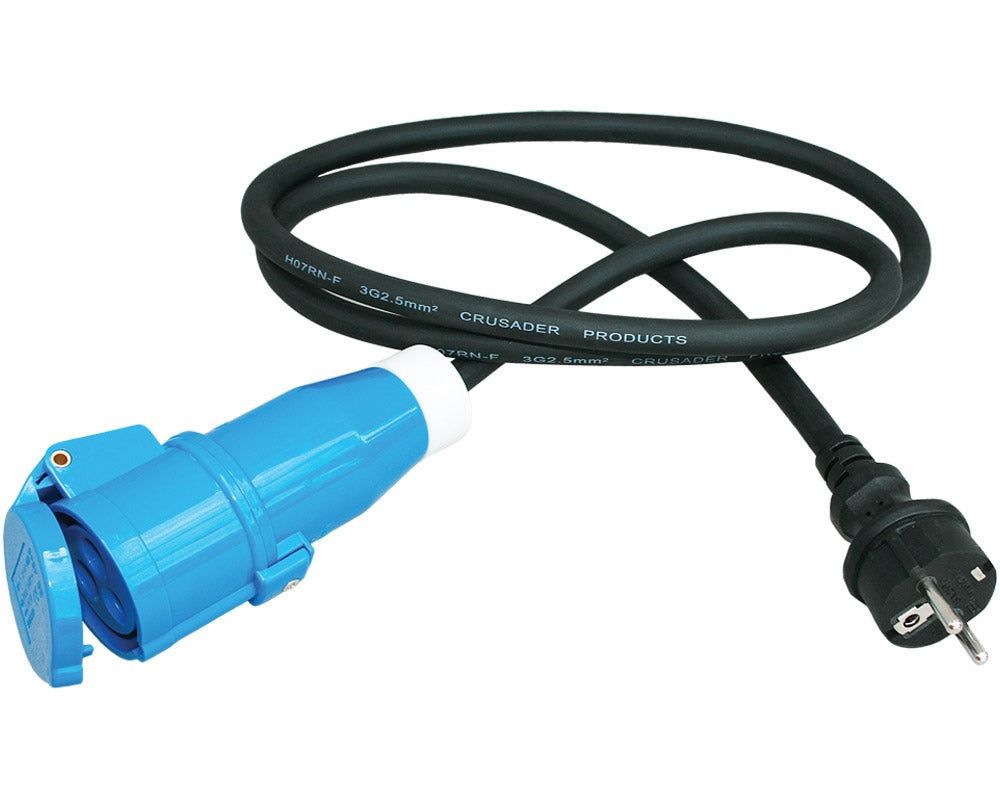 Kabel med hann schuko + hunn CEE17 - Hjem & Fritidsshoppen.no