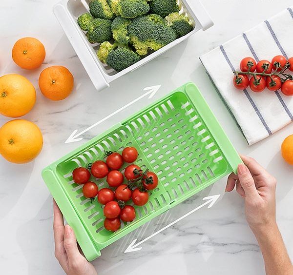 Kjøleskapshyller justerbare fra InnovaGoods (Pakke med 2) - Hjem & Fritidsshoppen.no