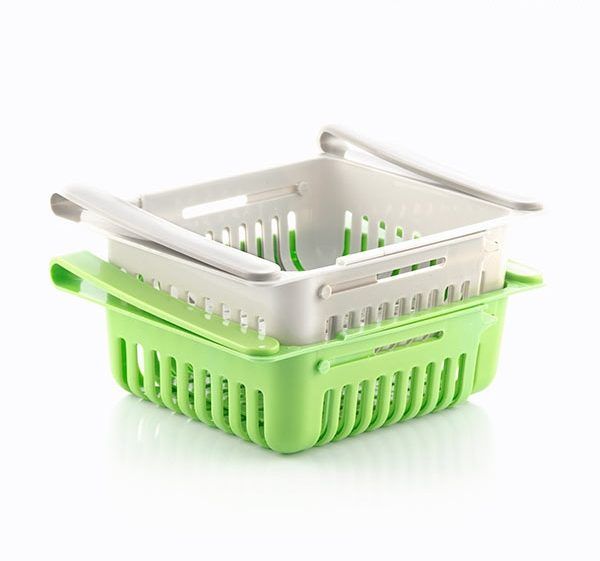 Kjøleskapshyller justerbare fra InnovaGoods (Pakke med 2) - Hjem & Fritidsshoppen.no