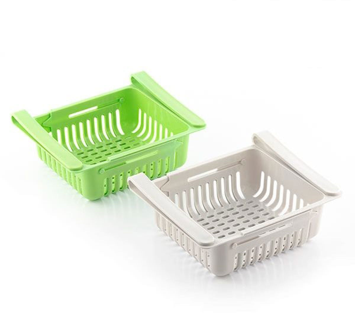 Kjøleskapshyller justerbare fra InnovaGoods (Pakke med 2) - Hjem & Fritidsshoppen.no