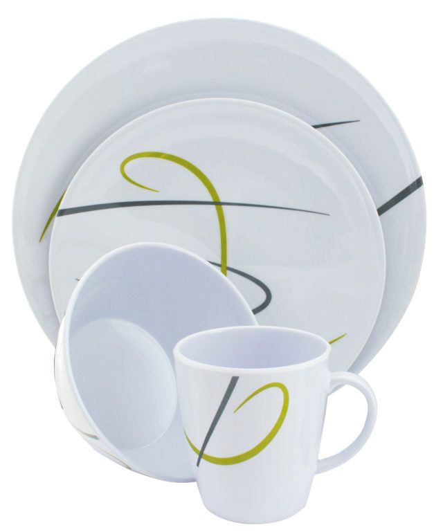 Melamin antislip servise 16-deler Vienna fra Eurotrail - Hjem & Fritidsshoppen.no