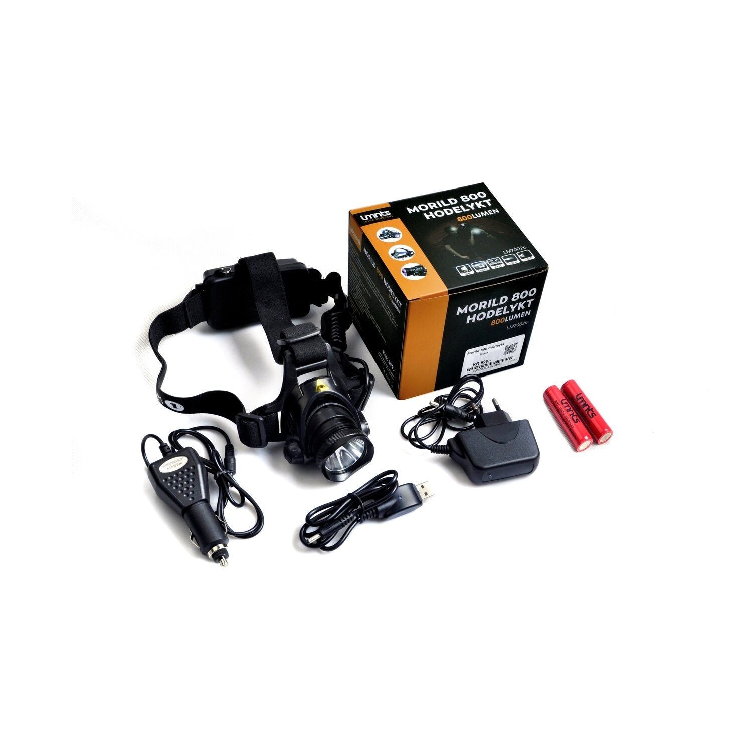 Morhild hodelykt LED 800 lumen - 300m rekkevidde - Nå på tilbud! - Hjem & Fritidsshoppen.no