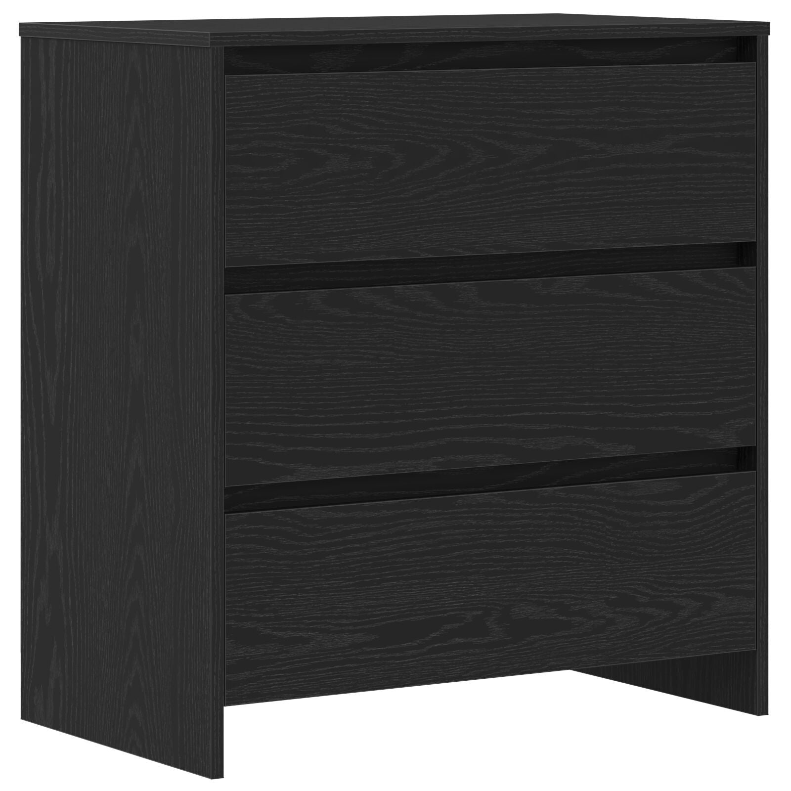 2-delt Sideboard i svart eikefiner