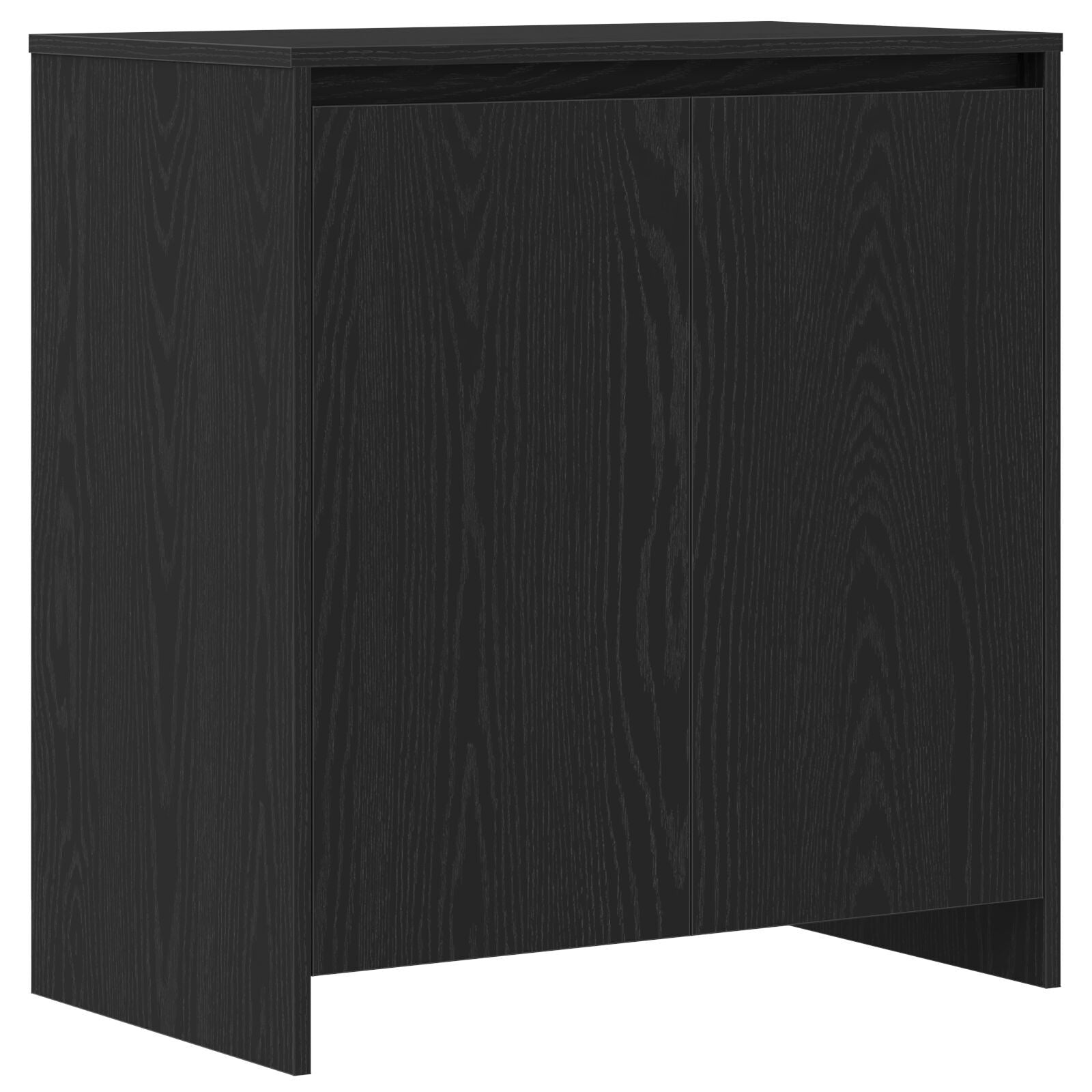 2-delt Sideboard i svart eikefiner