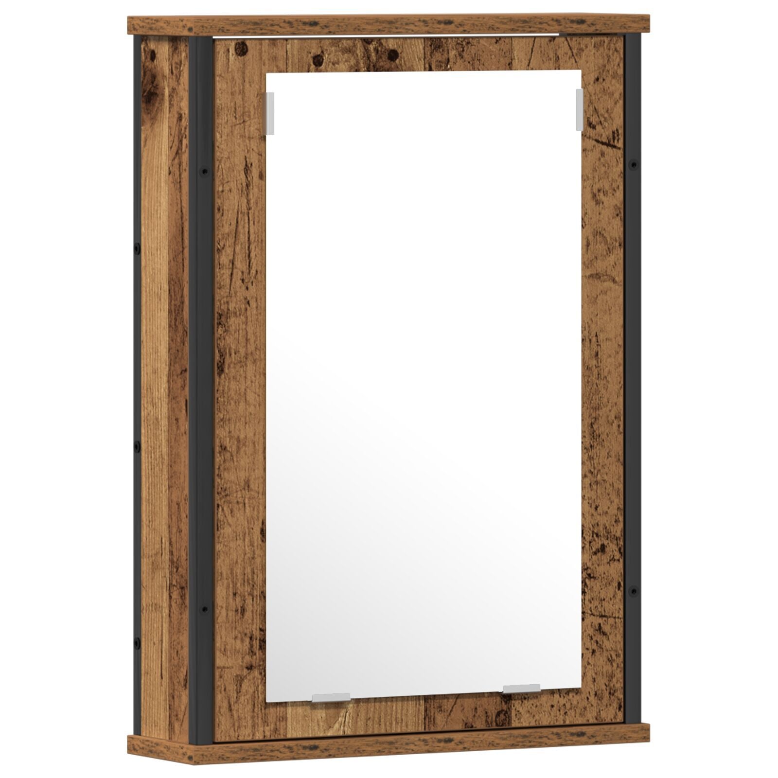 2-delt Baderomsmøbelsett Gammelt Tre Laminert Tre