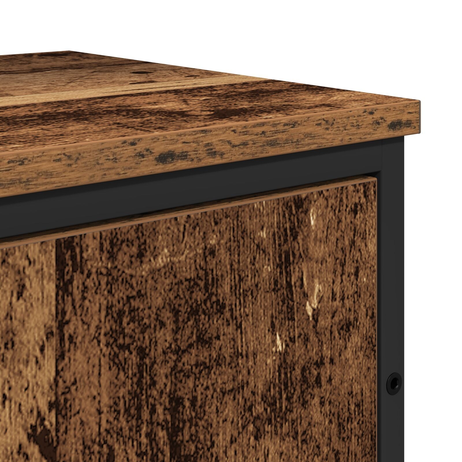 2-delt baderomsmøbelsett i gammelt tre