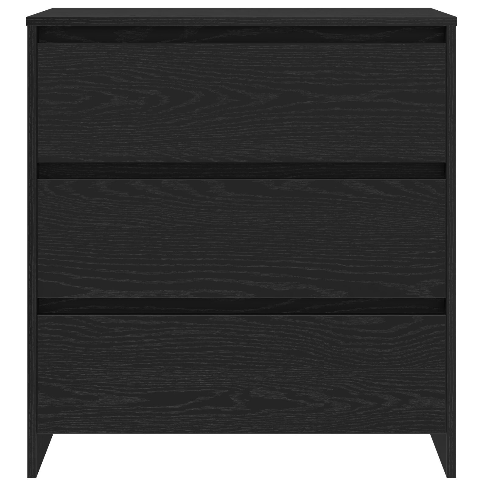 2-delt Sideboard i svart eikefiner