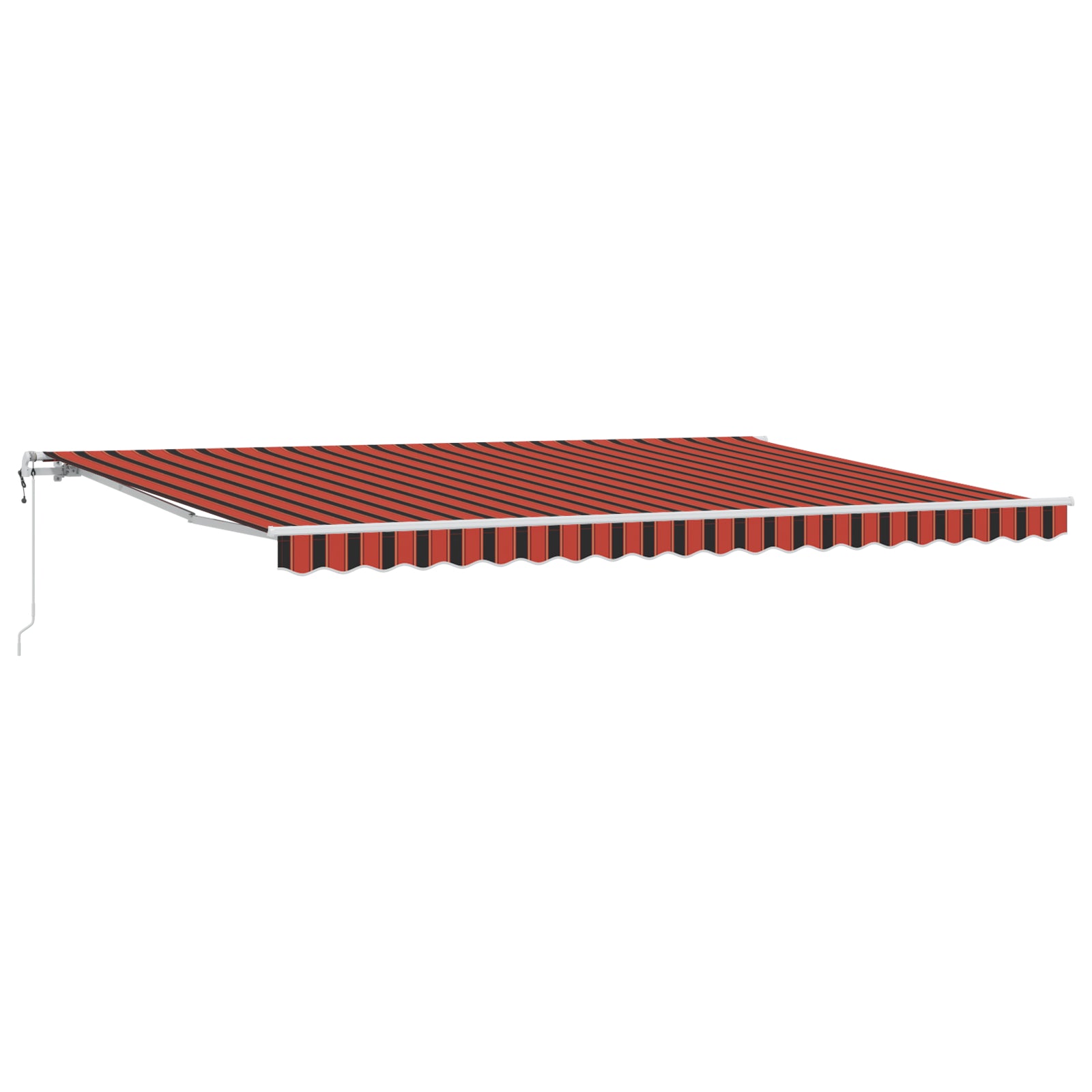 Automatisk Uttrekkbar Markise Oransje og Brun 500x300 cm