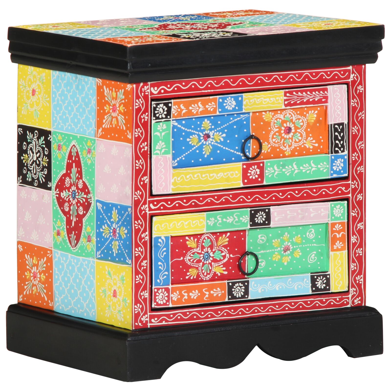 Nattbord Flerfarget 40x35x45 cm Konstruert Tre