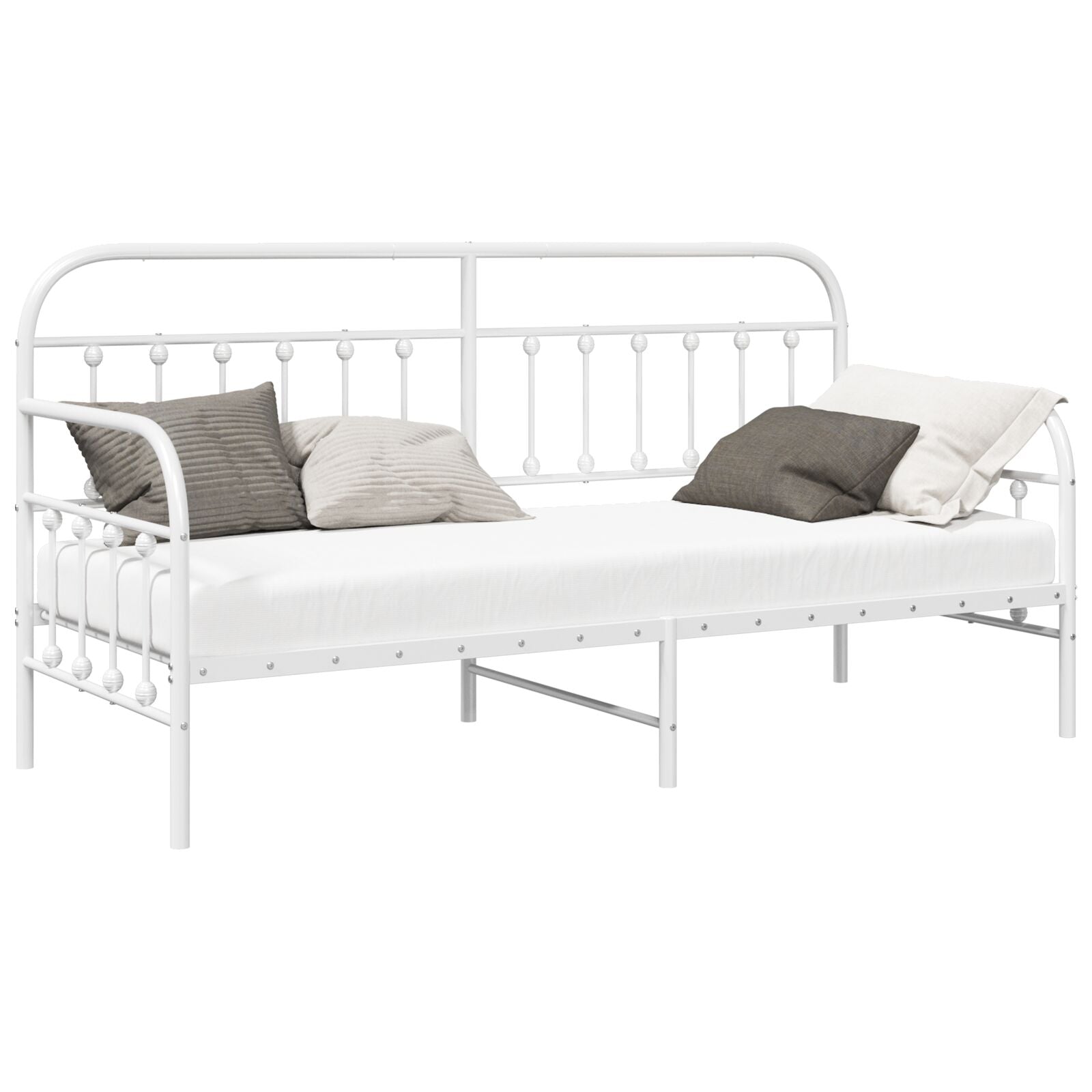 Daybed Ramme Hvit 80x200 cm Stål