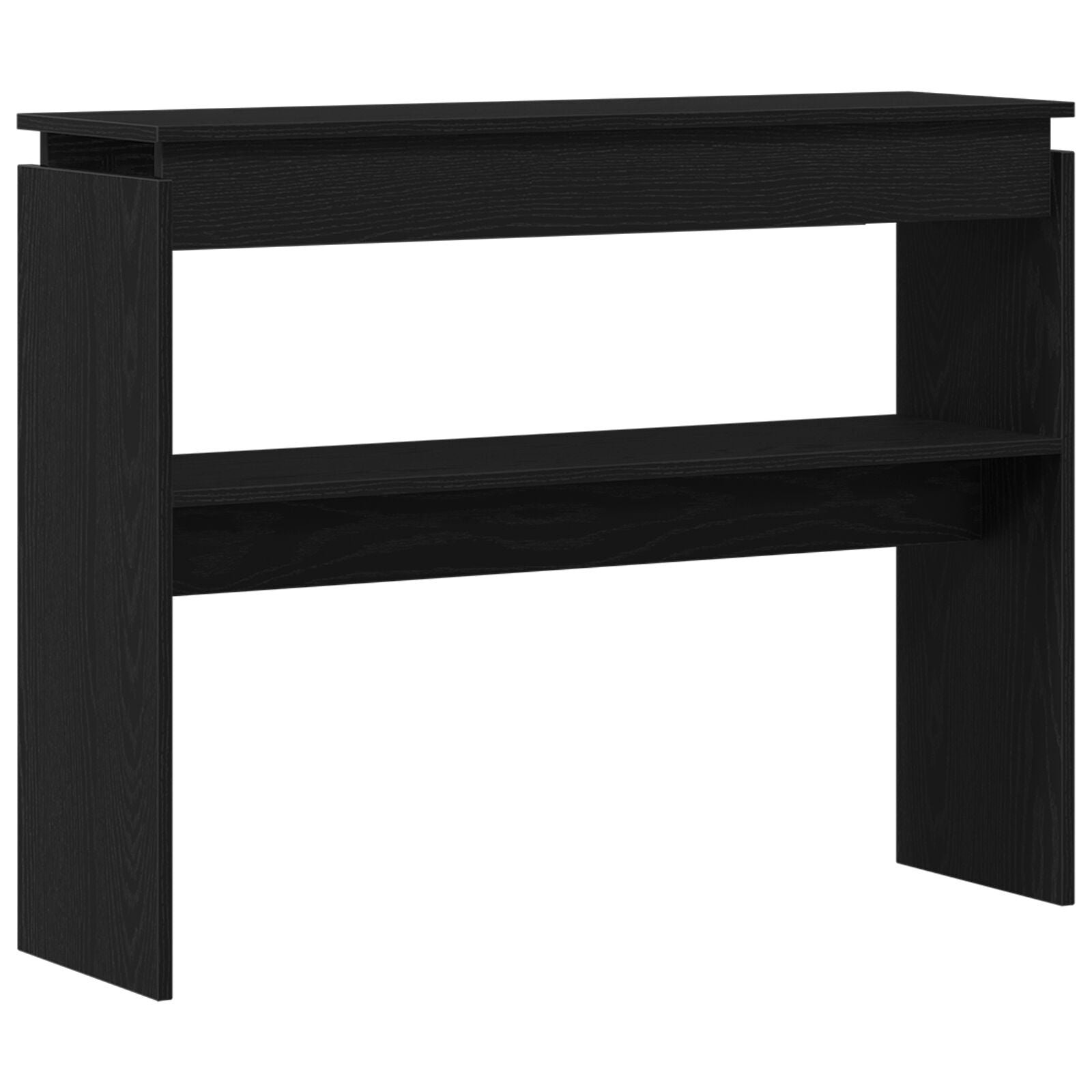 Konsollbord i Svart Eik 80x30x102 cm Ingeniørtre