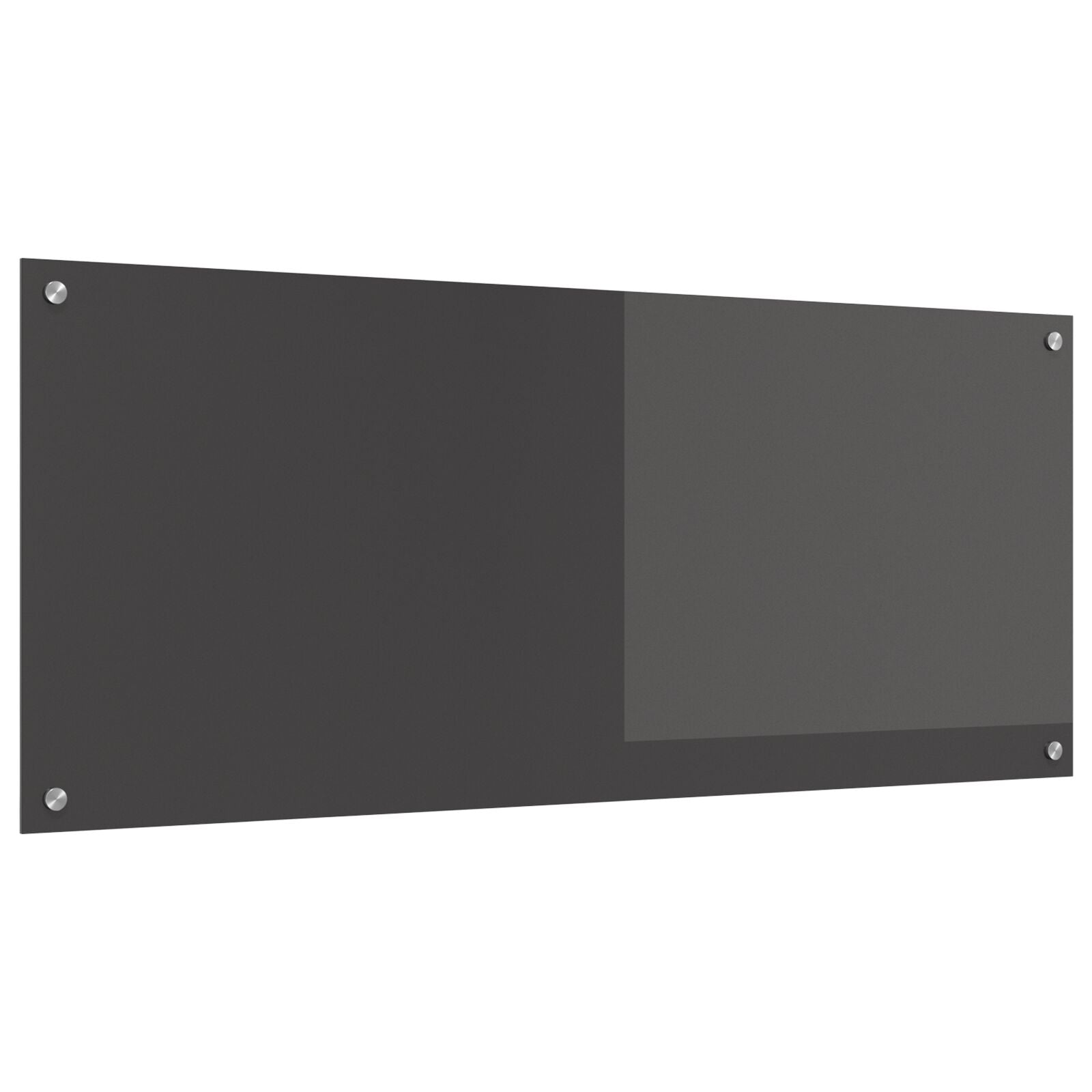 Kjøkkenbackplash Mørk grå 120x50x0,6 cm Herdet Glass