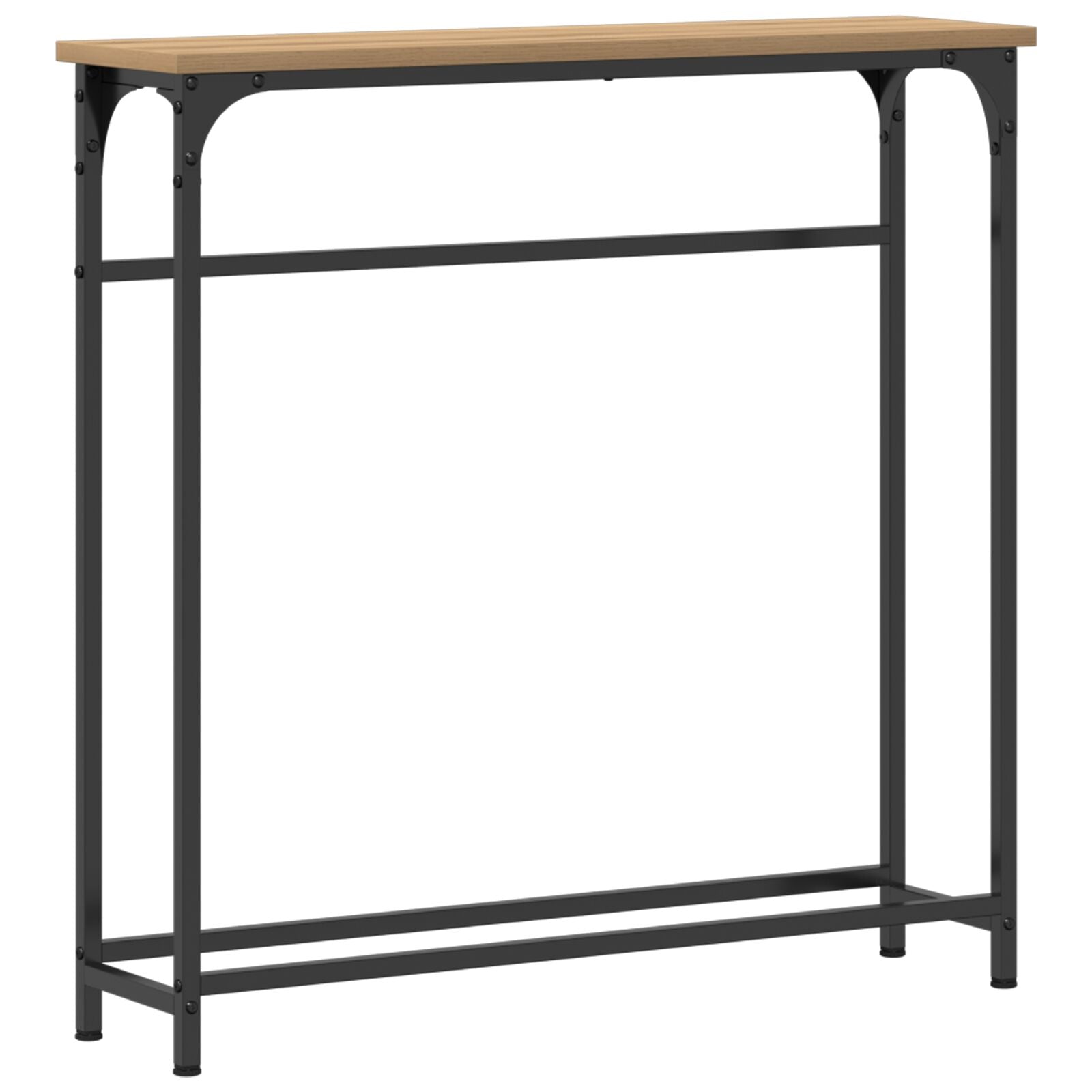 Konsollbord i Artisan Eik 75x19,5x75 cm Laget av Ingeniørtre og Stål