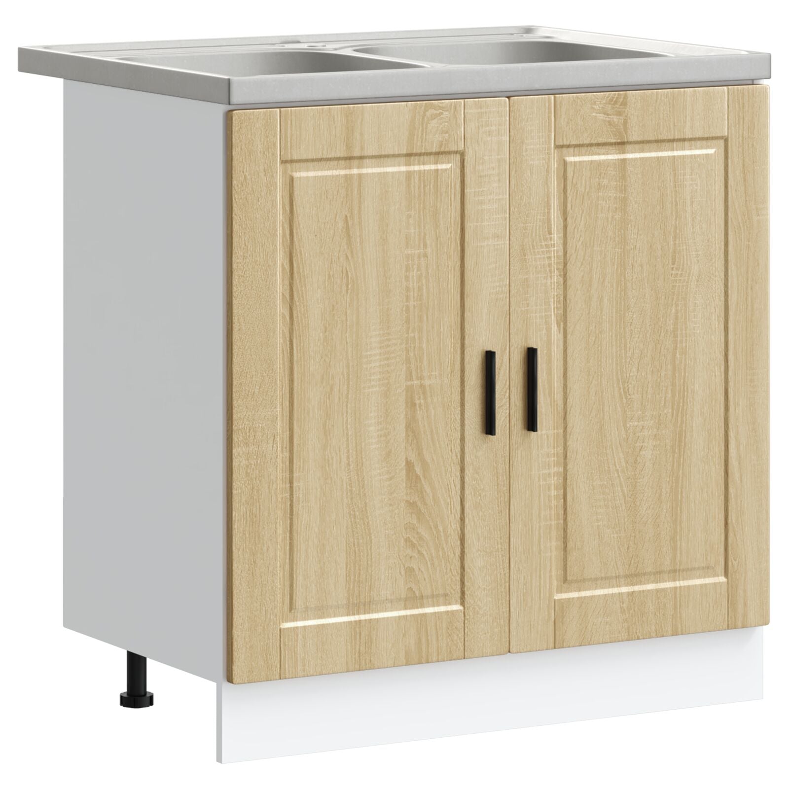 Kjøkkenbenk ""Porto"" med vask i Sonoma Eik 80x46x84,5 cm Laget av tre
