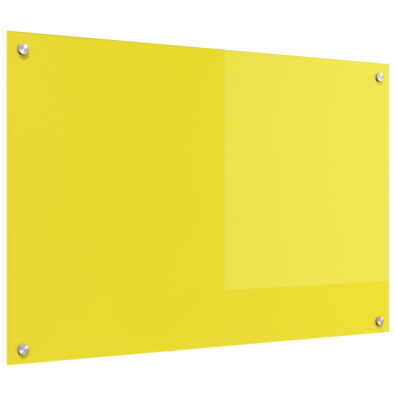 Kjøkkenglass Bakgrunn Gul 90x60x0,6 cm Herdet Glass