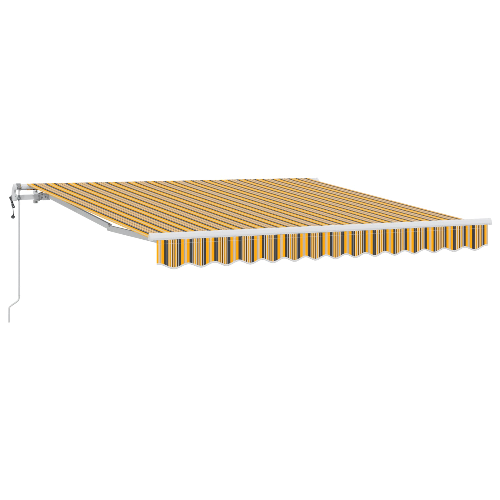 Automatisk Uttrekkbar Markise Stripete Multicolor 350x250 cm